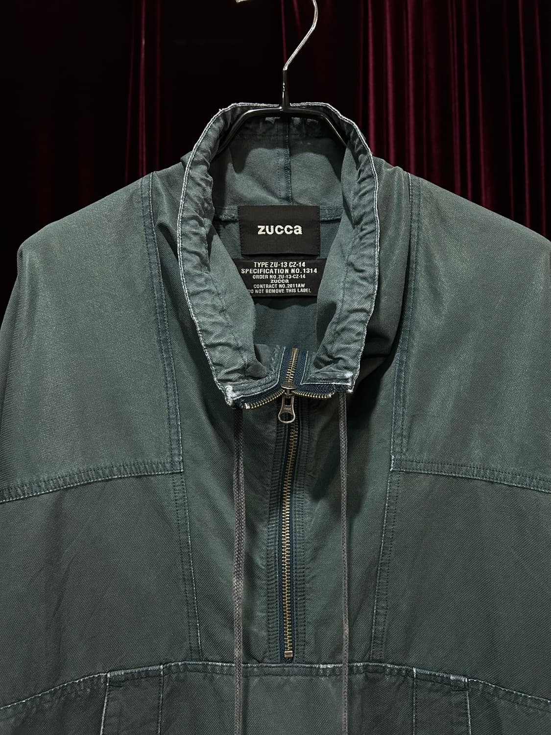 ZUCCA pigment anorak - JAPAN MADE 상품이미지2