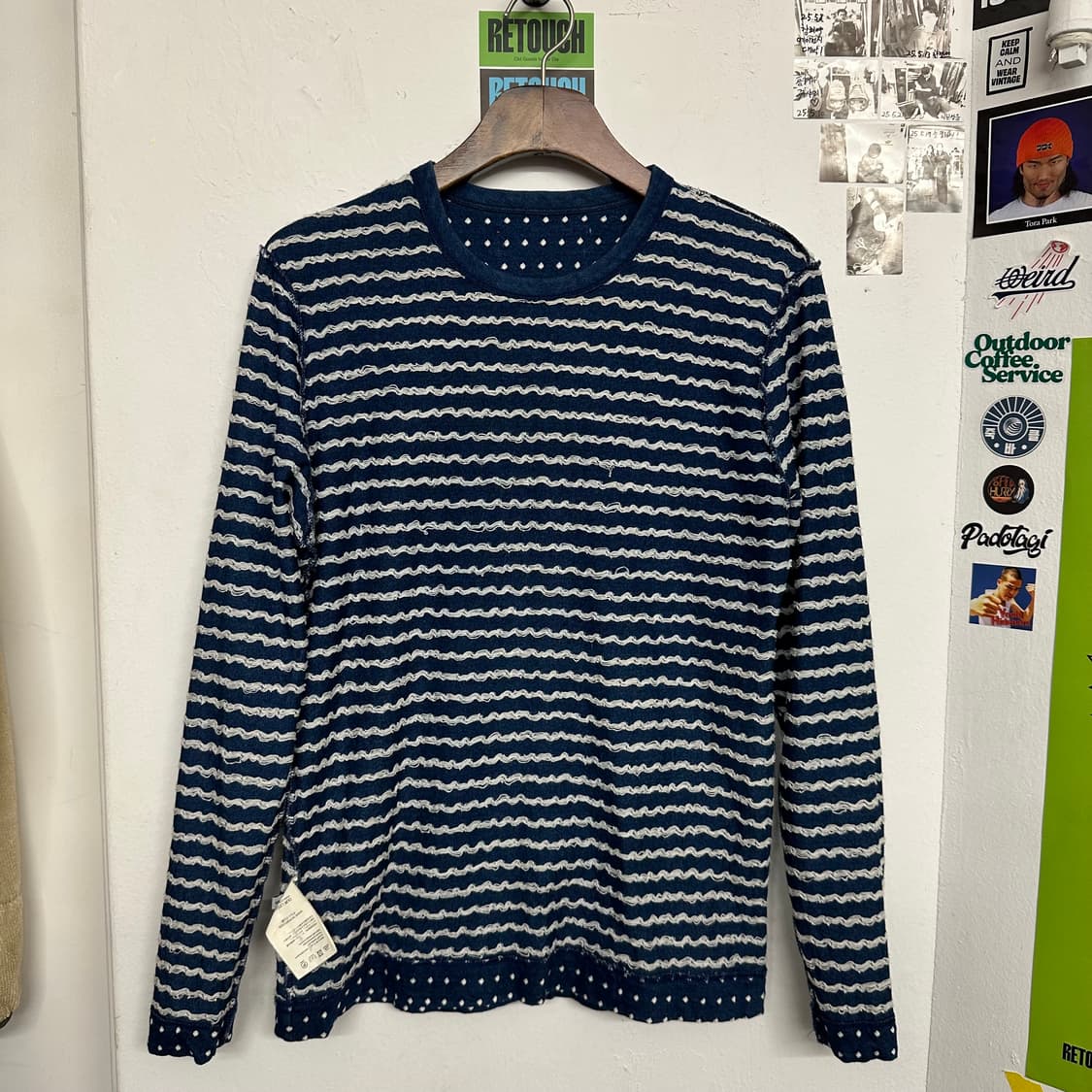 아워레가시 인디고 자카드 도트 롱슬리브 상품이미지7