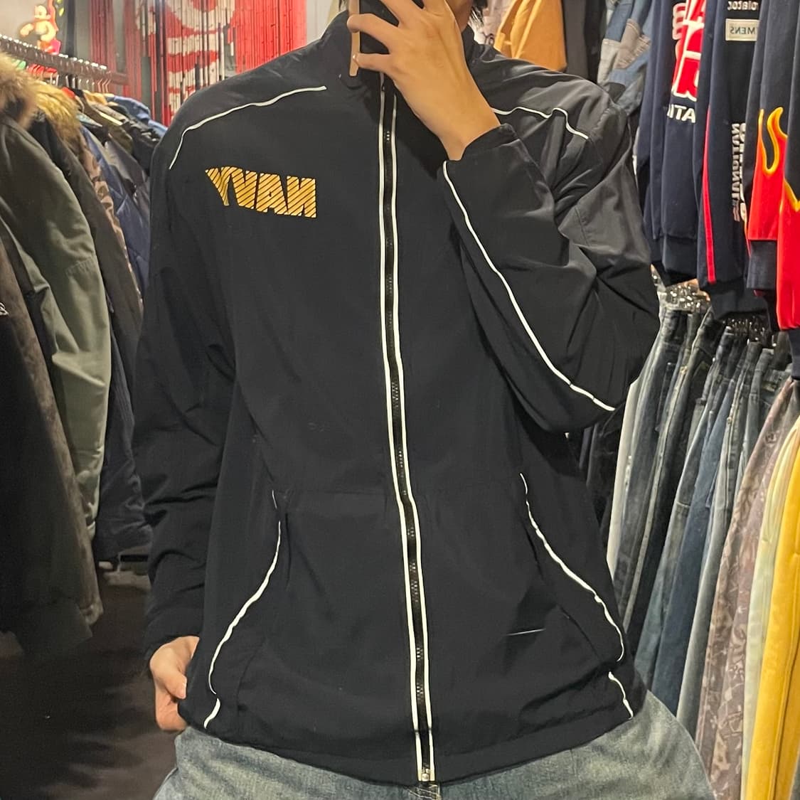 [IM]IPFU Navy 해군 바람막이 자켓 상품이미지2