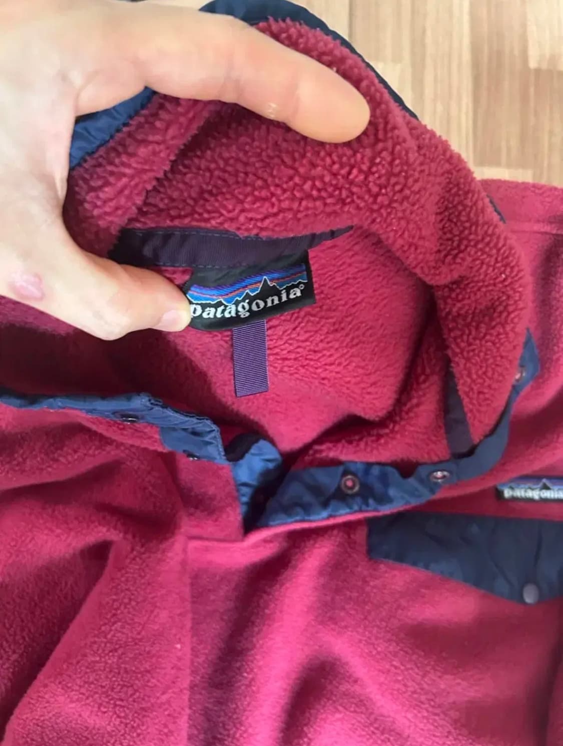 90s 빈티지 파타고니아 신칠라 버건디 s 상품이미지2