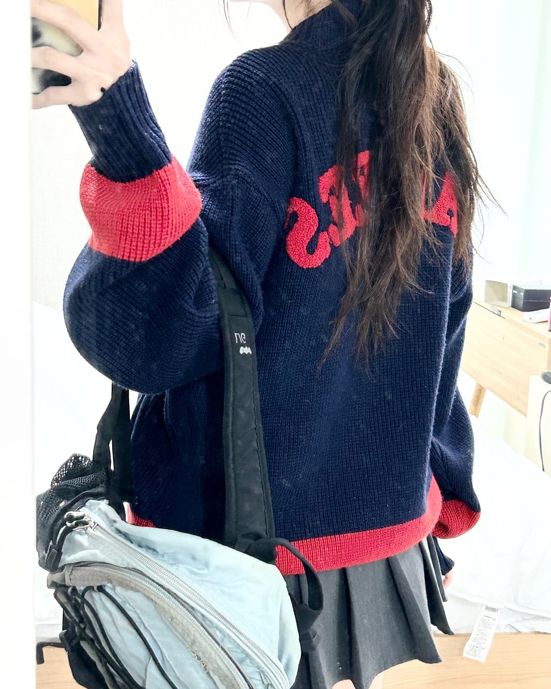 마제스틱 뉴욕양키스 빅로고 니트집업 상품이미지5