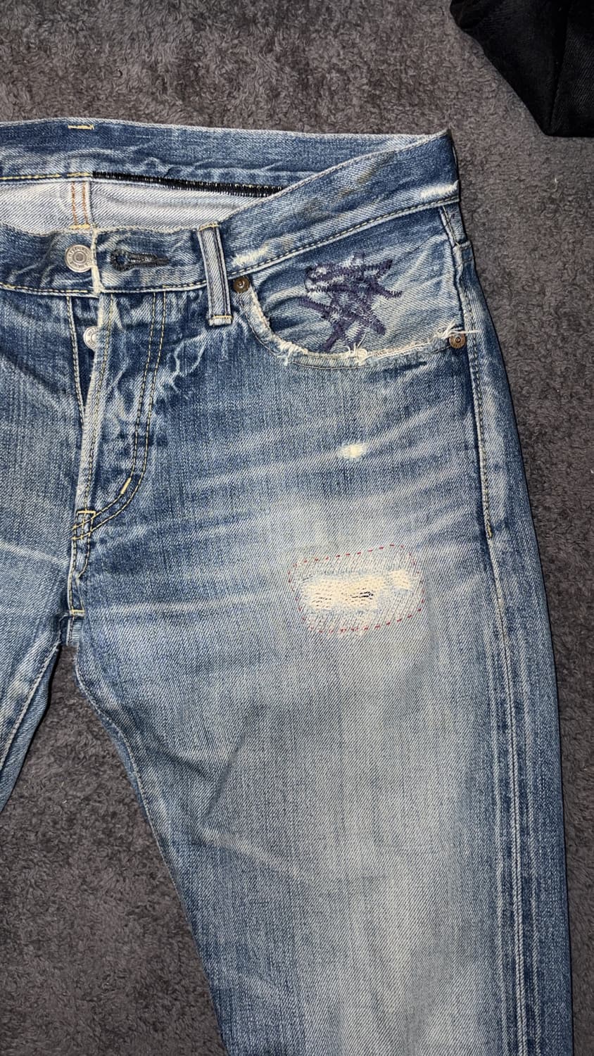 히스테릭 글래머 x 앤디 워홀 US Dollar Printed Jean 상품이미지5