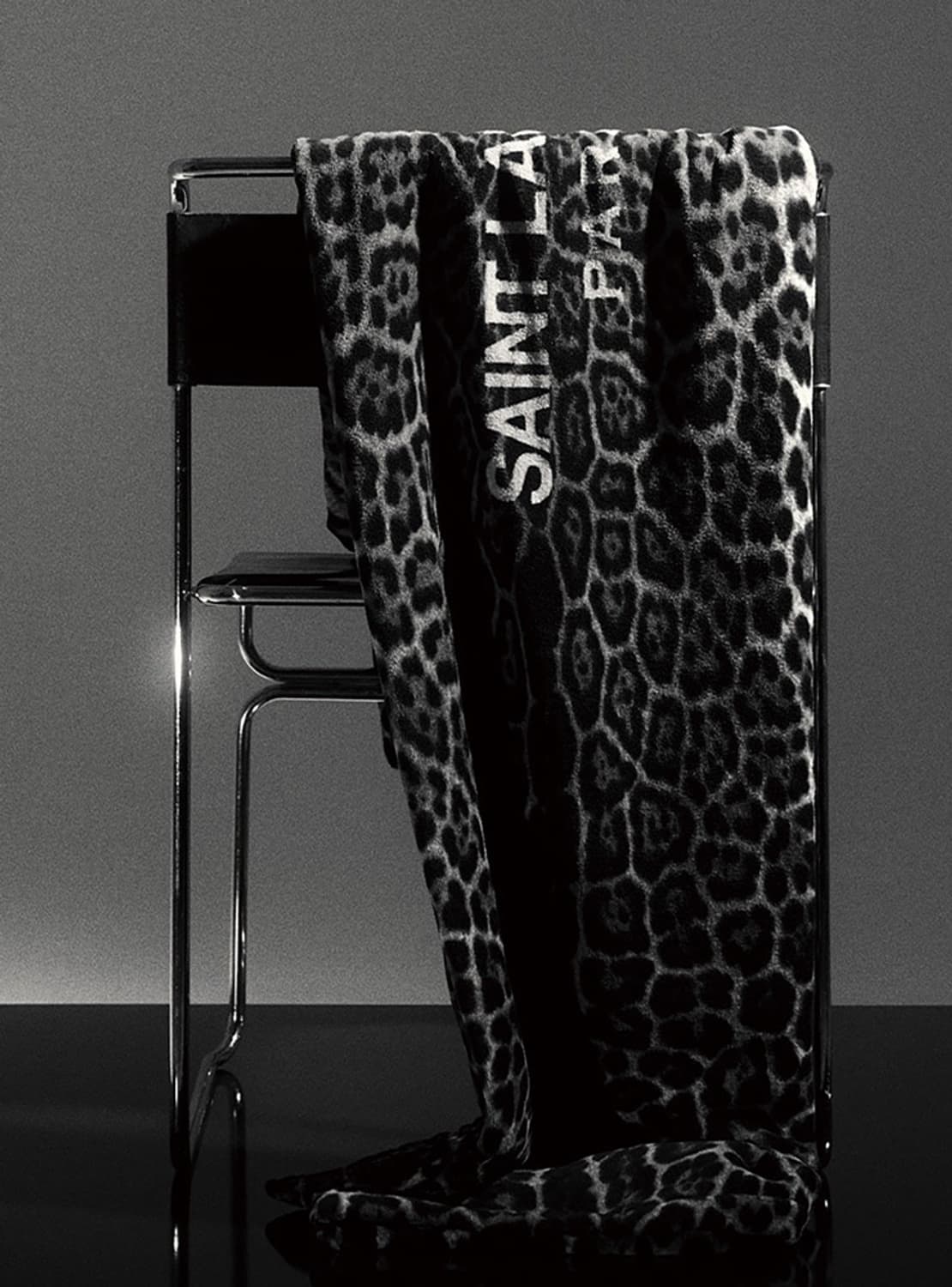 생로랑 레오파드 파리 익스클루시브 울 실크 블랭킷 상품이미지1