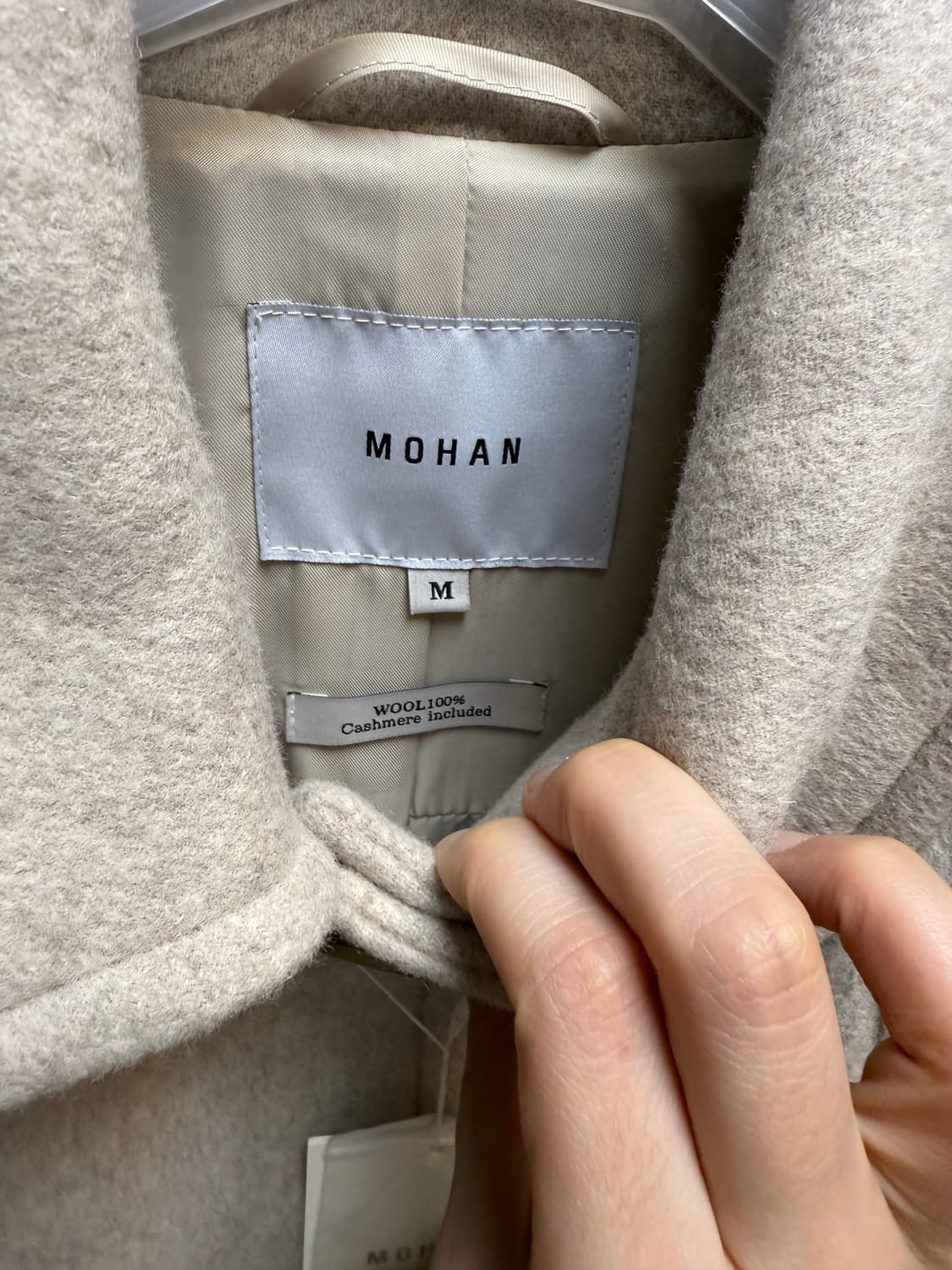 모한 울100% 코트 m 상품이미지1