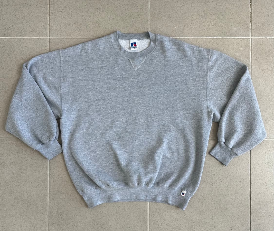 90s 빈티지 러셀 스웻셔츠 그레이 XL USA 상품이미지1