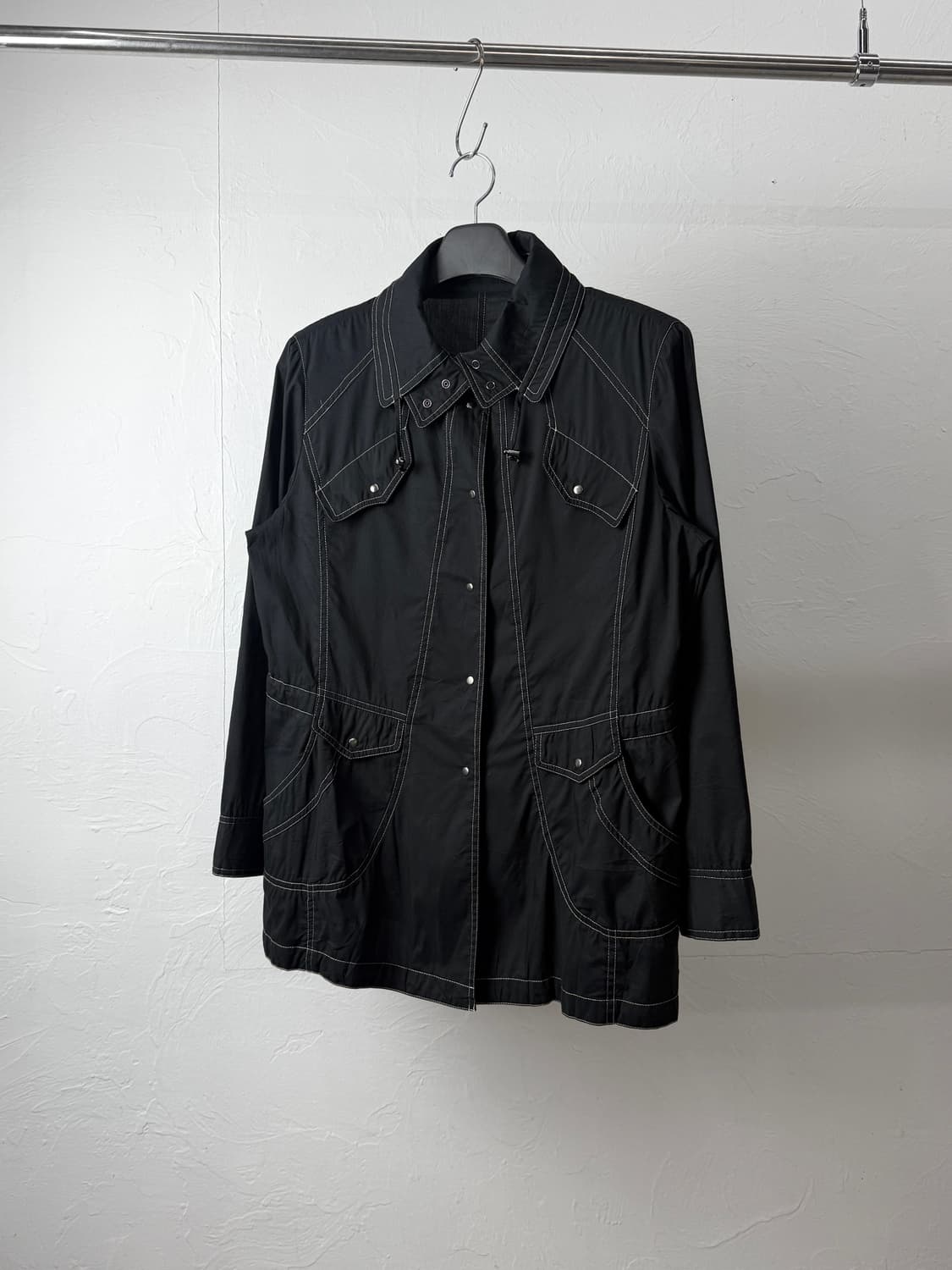 Rue De Bac 스티치 하이넥 자켓 상품이미지1