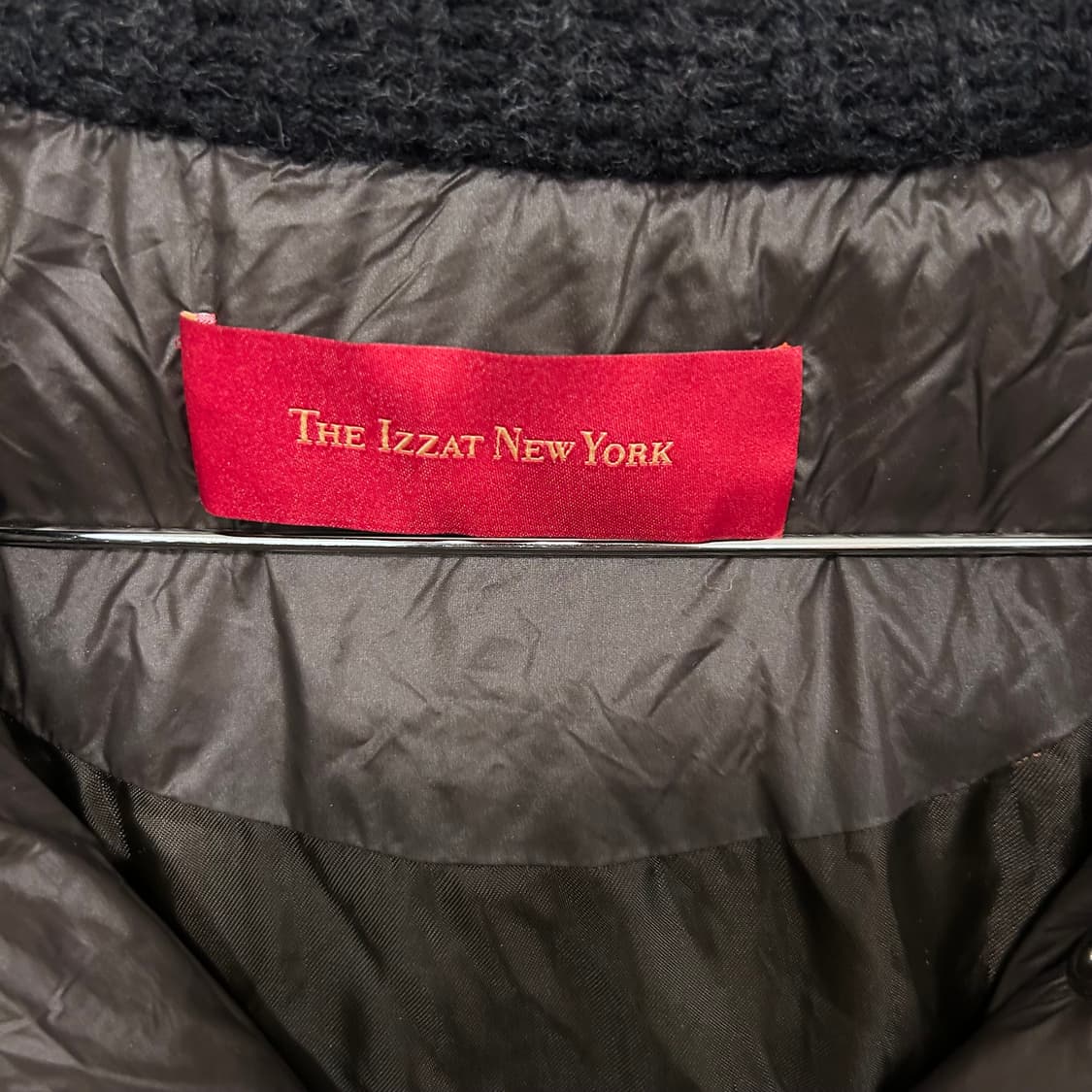 아이잗 바바 뉴욕 덕다운 글로시 카라 후드 롱패딩 상품이미지3