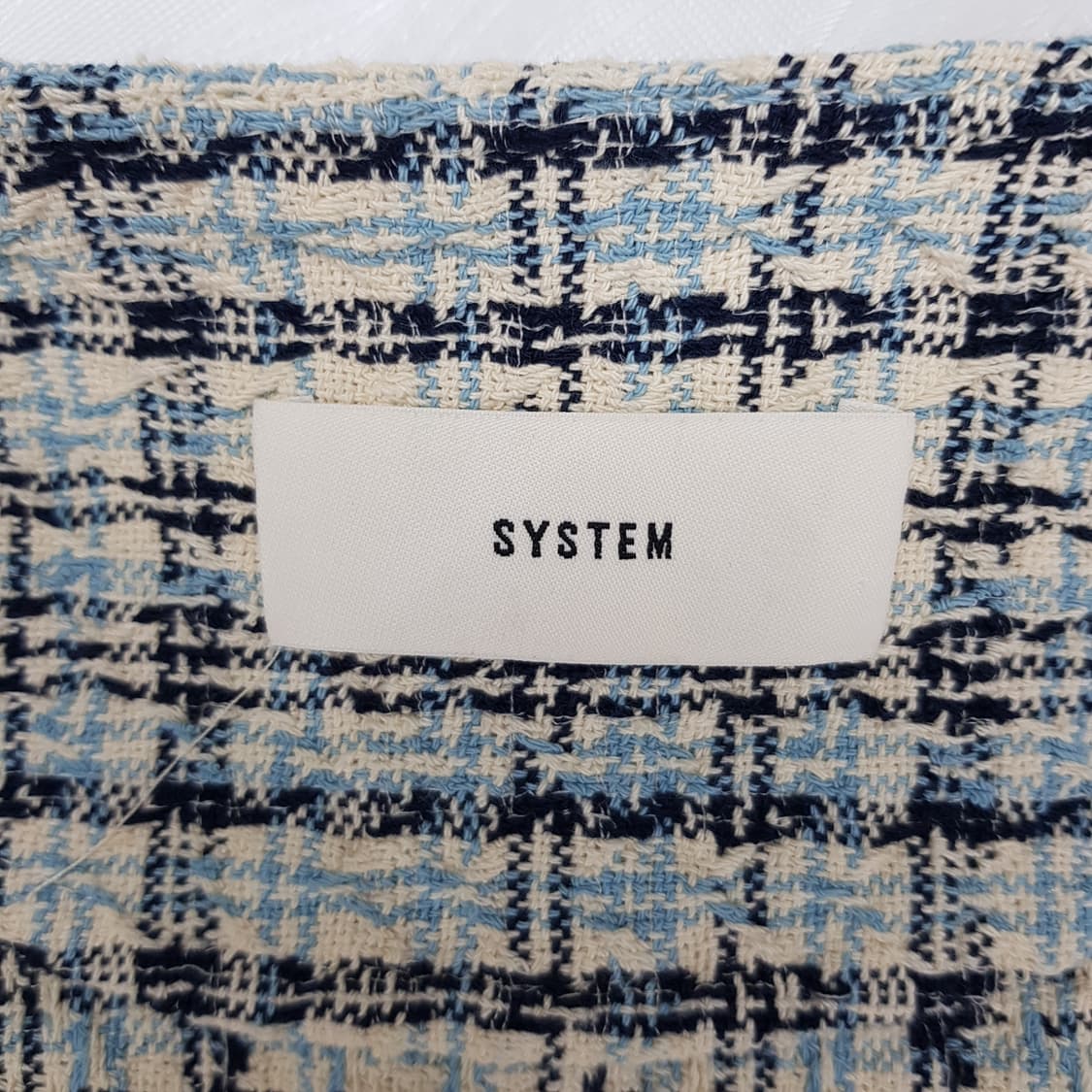 한섬 시스템  트위드 크롭 자켓 82-90-160사이즈 (택달린 새제품) 상품이미지8