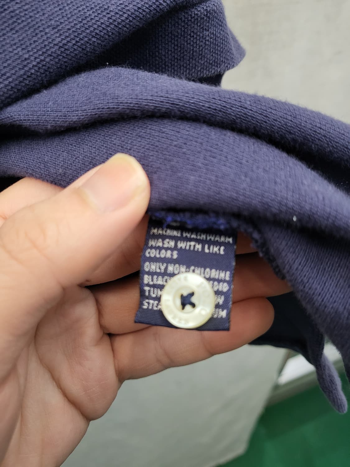 폴로 랄프로렌 네이비 반팔 카라티 상품이미지4