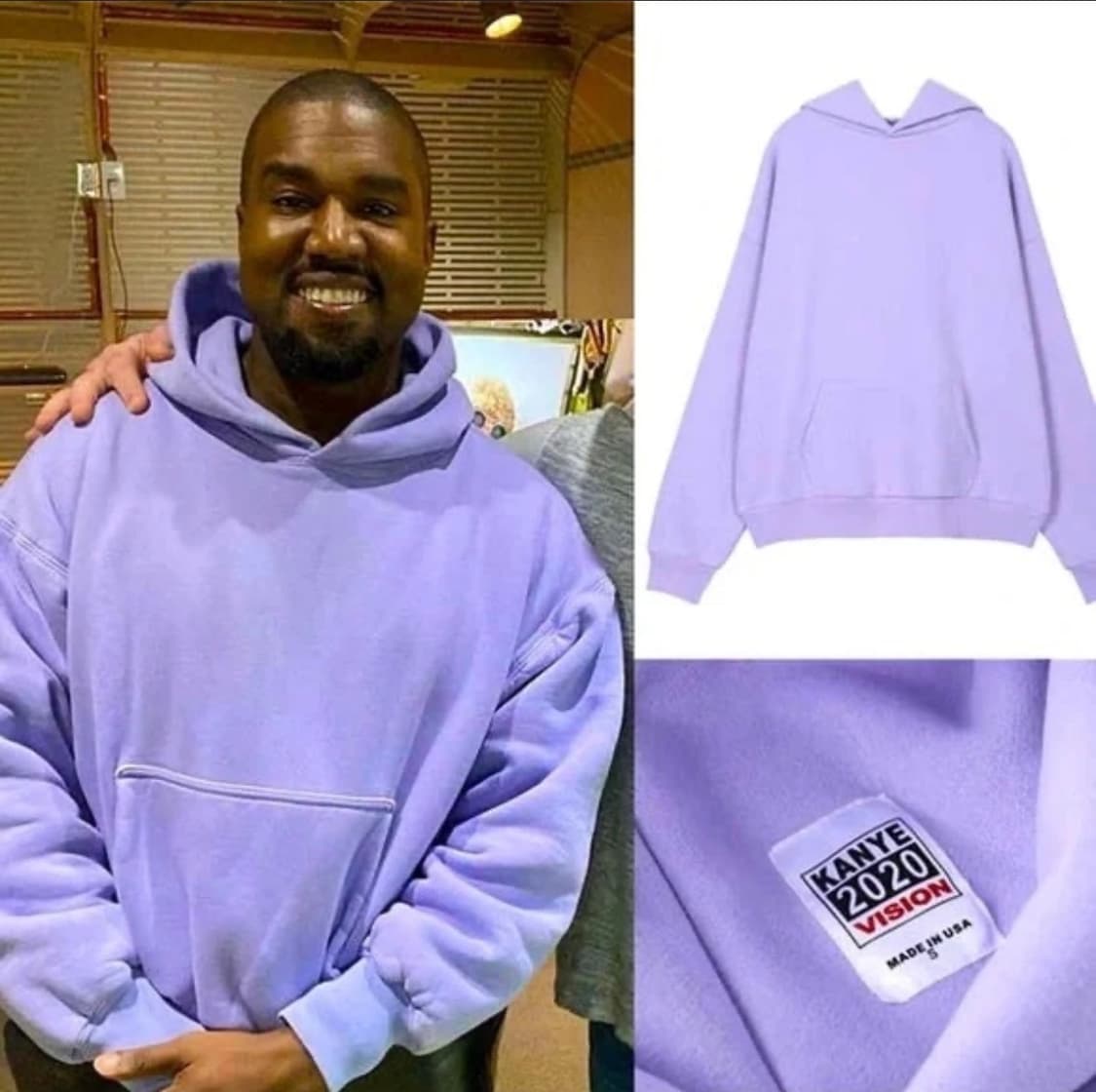 Yeezy 이지 칸예 2020 비전 대선 후드 / XL 상품이미지1