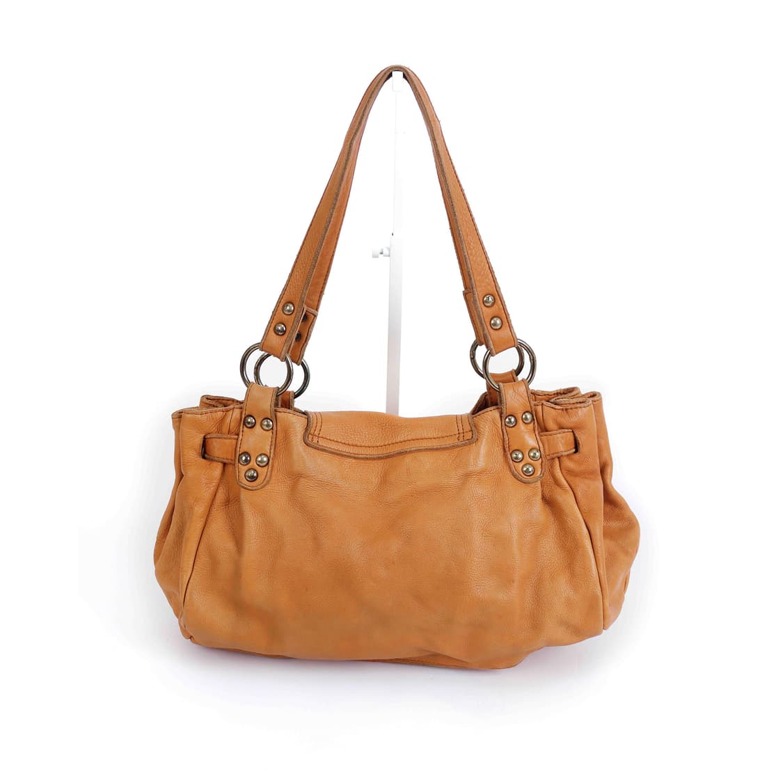 [ONE'S HEART] 카멜 레더 링 스트랩 숄더백 상품이미지2