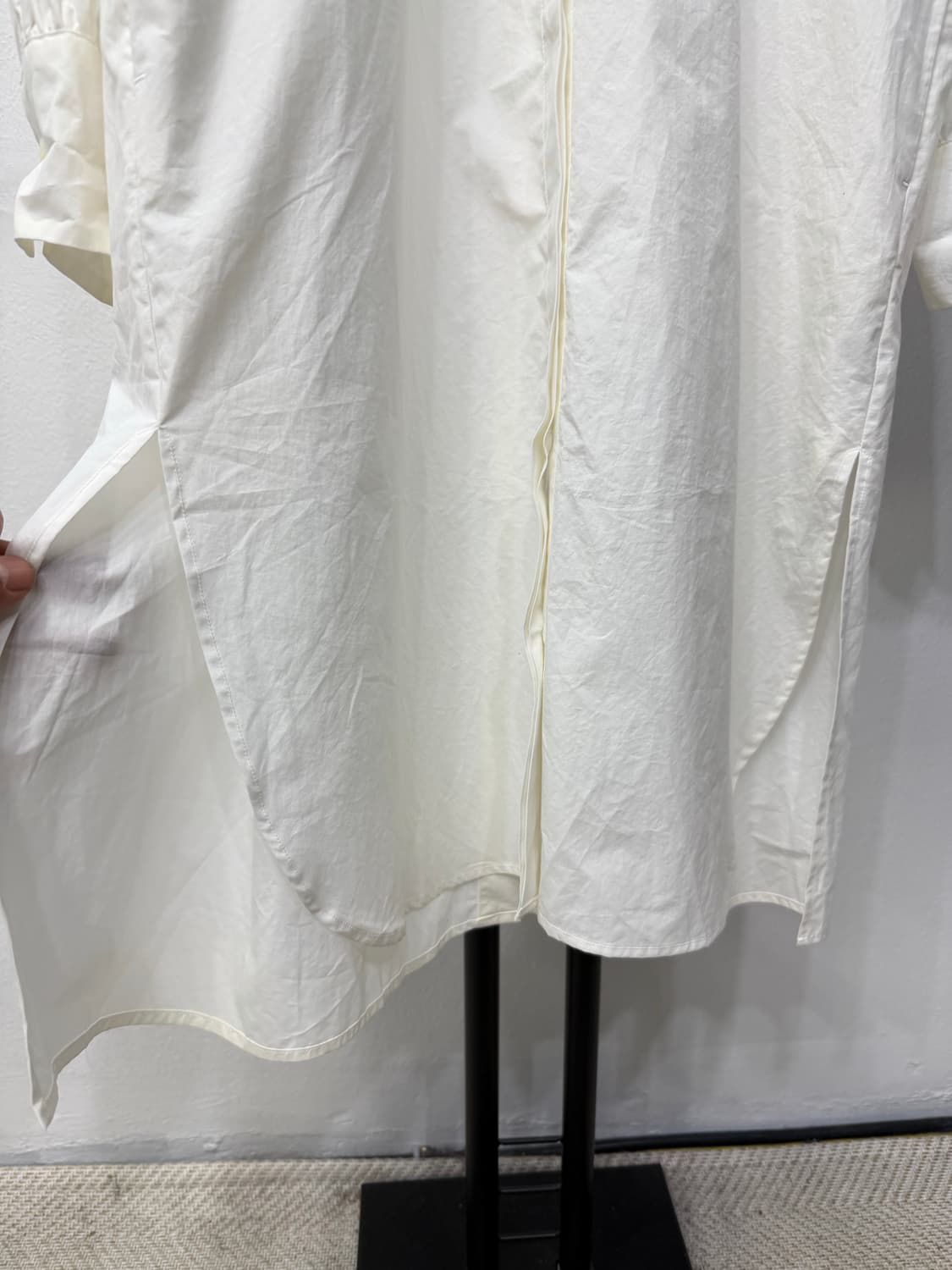 정품) MSGM 플라워 프린팅 화이트 셔츠 원피스 40(66) 상품이미지3