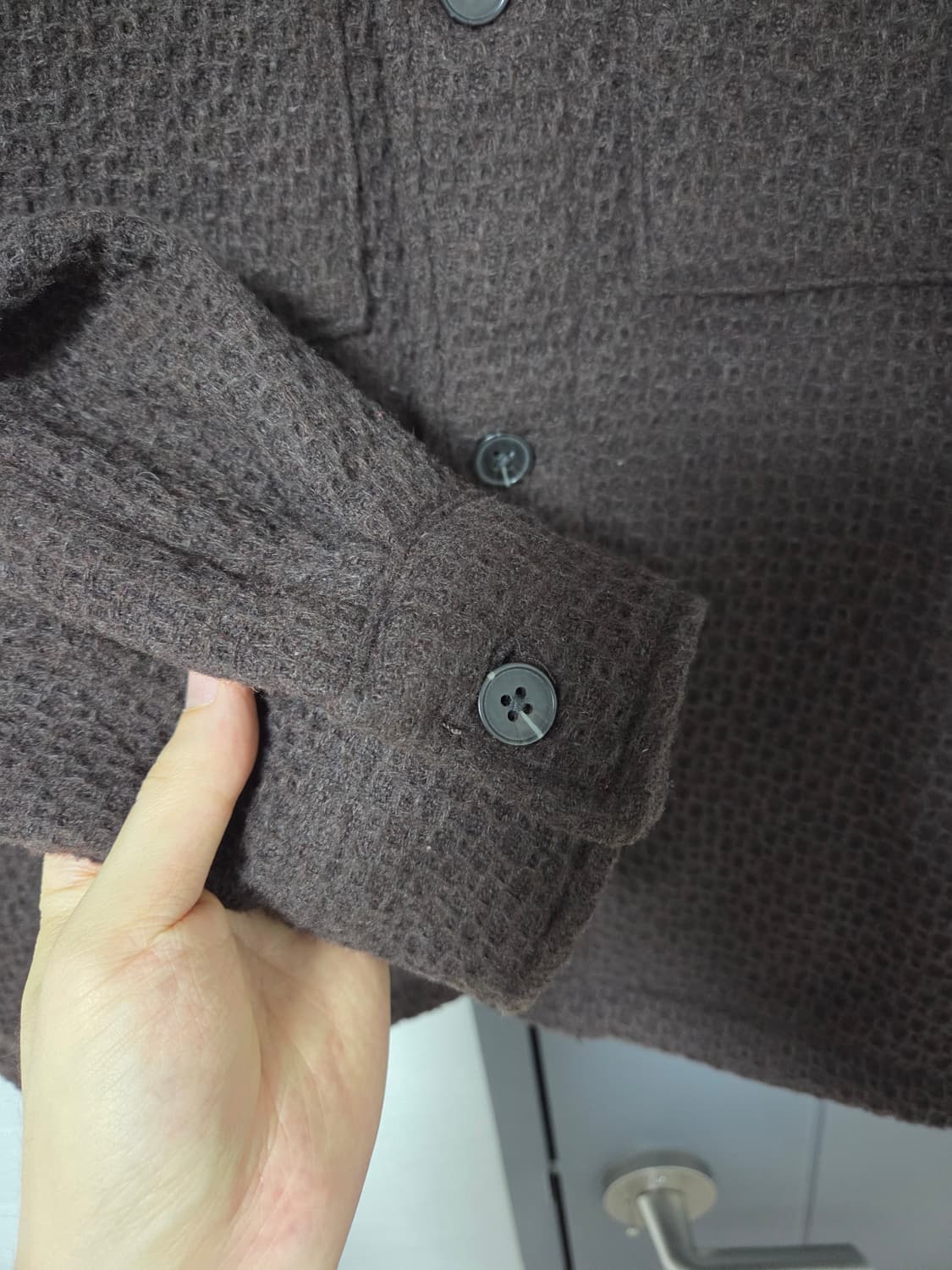 (새상품) 남자 울자켓 브라운 100,105 XL 판매합니다.H&M 상품이미지5