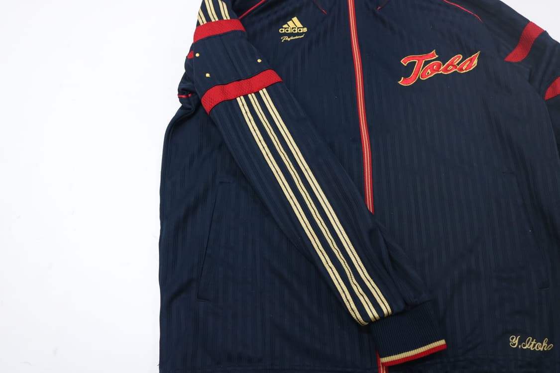 아디다스(Adidas) 프로페셔널 빈티지 네이비 골드 웜업 트랙탑 (M) 상품이미지4