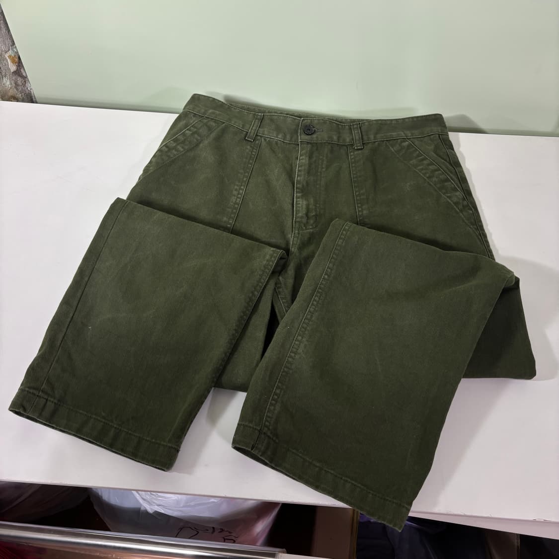 L 유니폼브릿지 카키 레귤러핏 퍼티그팬츠 상품이미지3