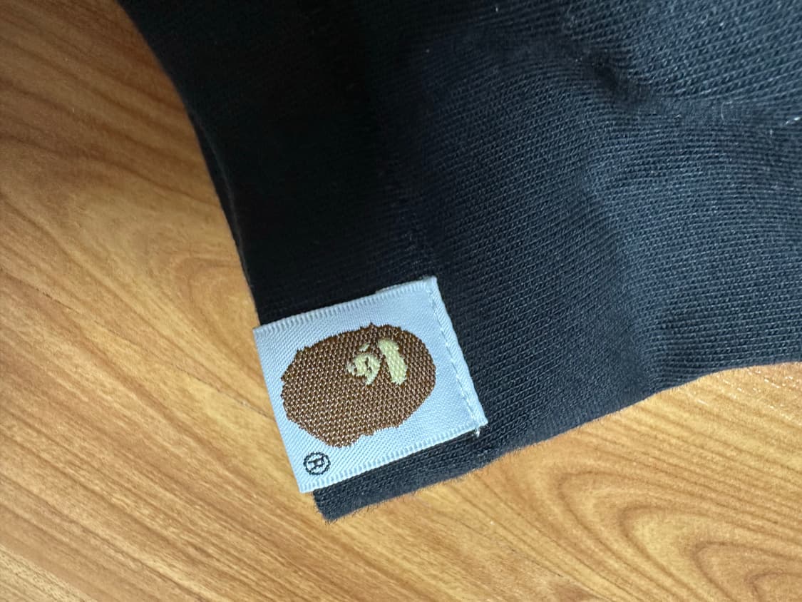 베이프 에이프 헤드 원 포인트 티셔츠 블랙 상품이미지5