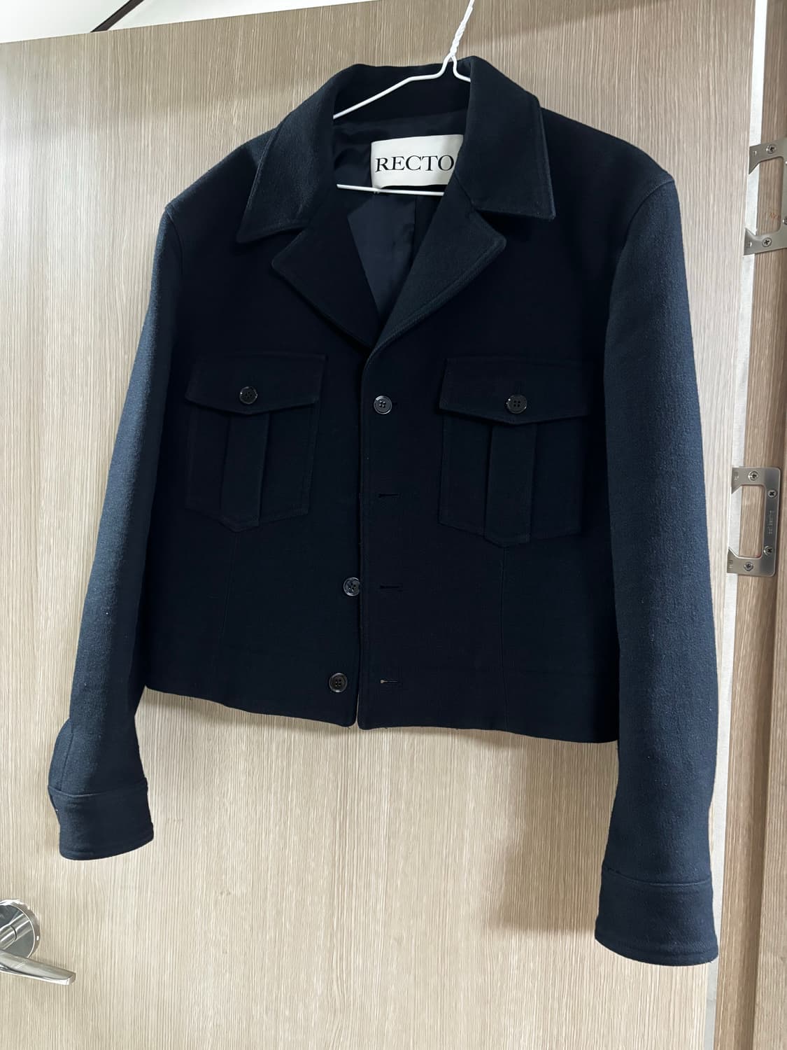 렉토 RECTO 밀리터리 블랙 자켓 S 상품이미지1
