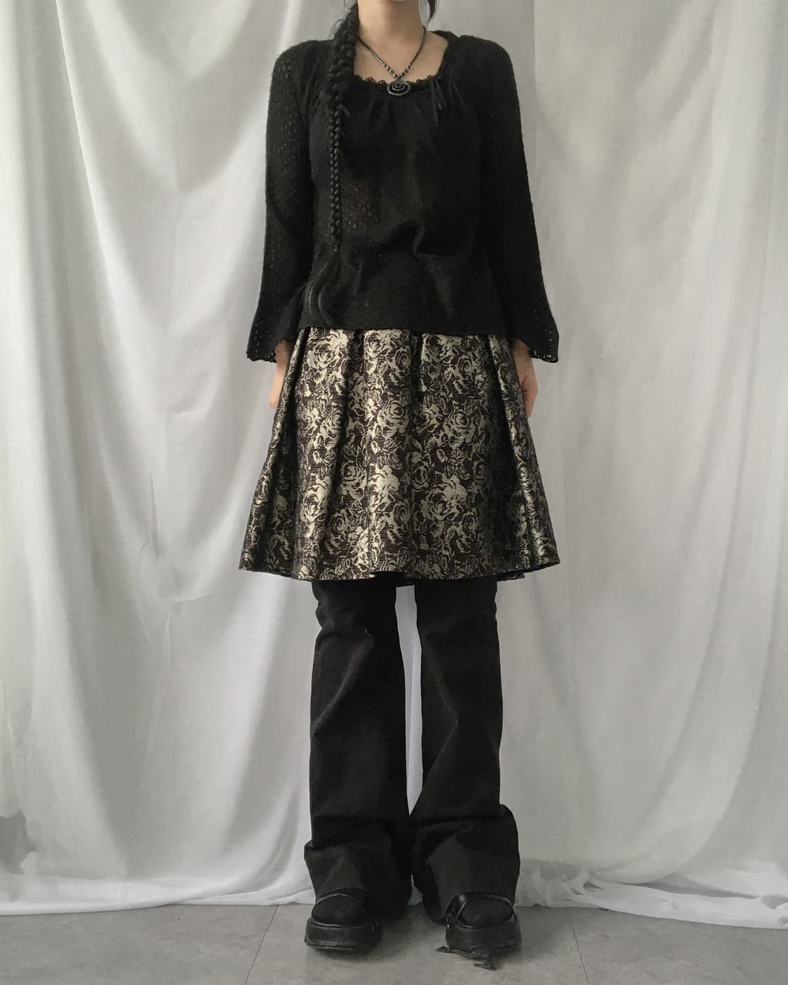 Ribbon point woolen knit 상품이미지7