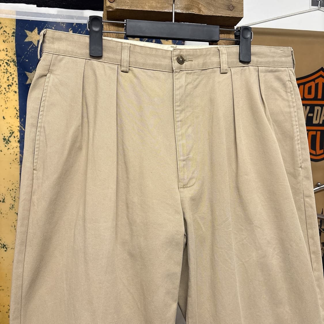 80~90s 폴로 랄프로렌 클래식 더블플리츠 베이지 치노팬츠 N766 상품이미지3
