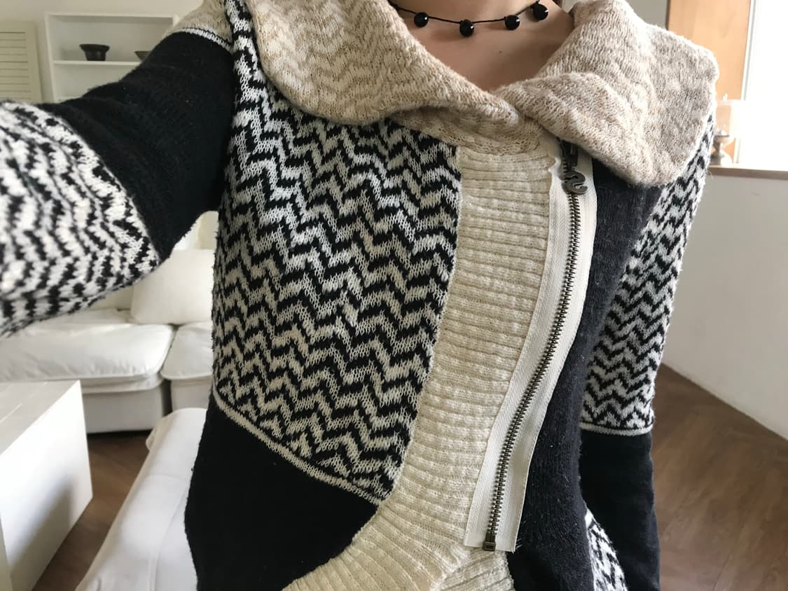 vintage knit zip up 상품이미지8