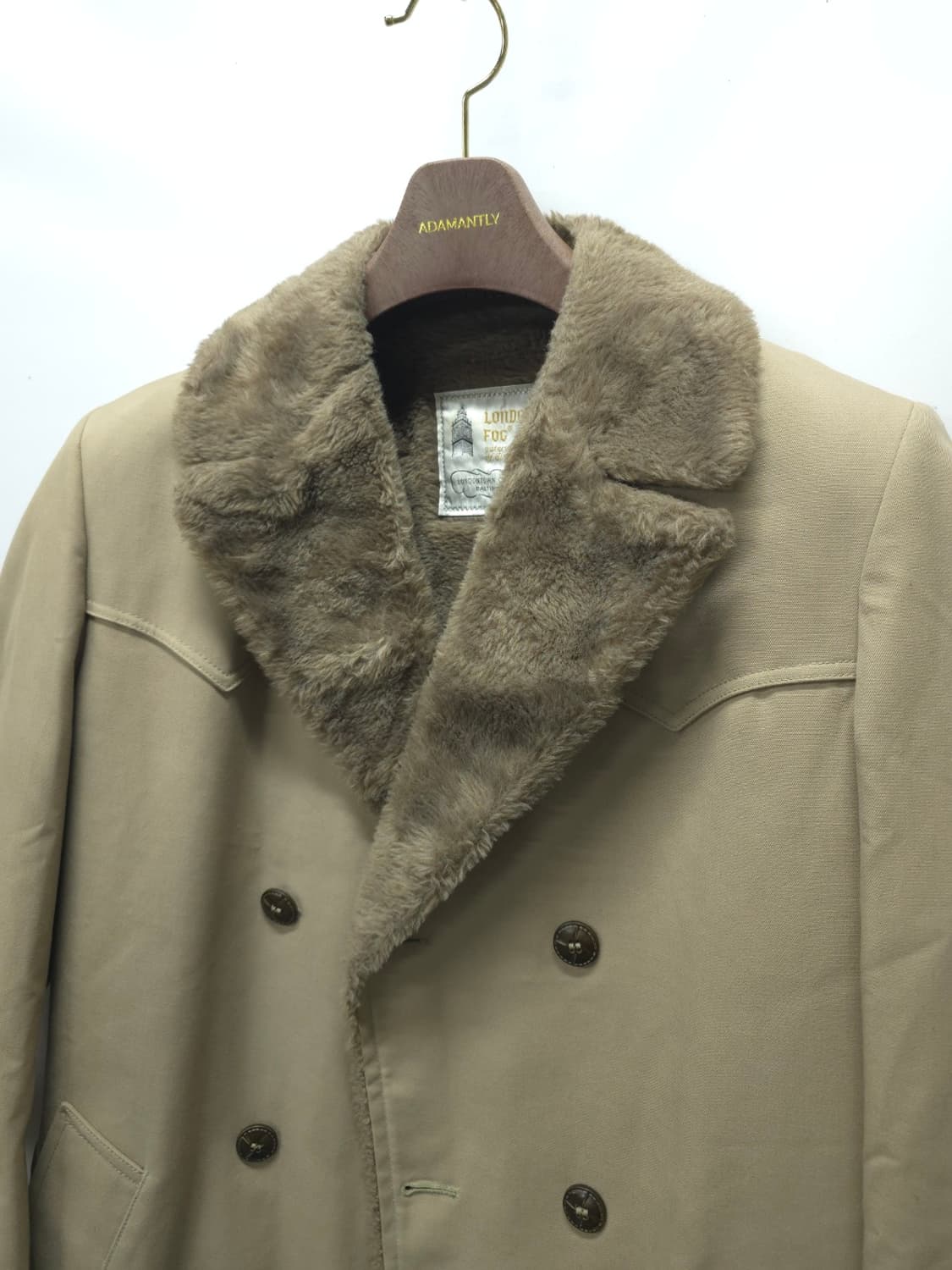 런던포그 70's 남성 빈티지 퍼 더블 코트(절대못구함) 상품이미지8