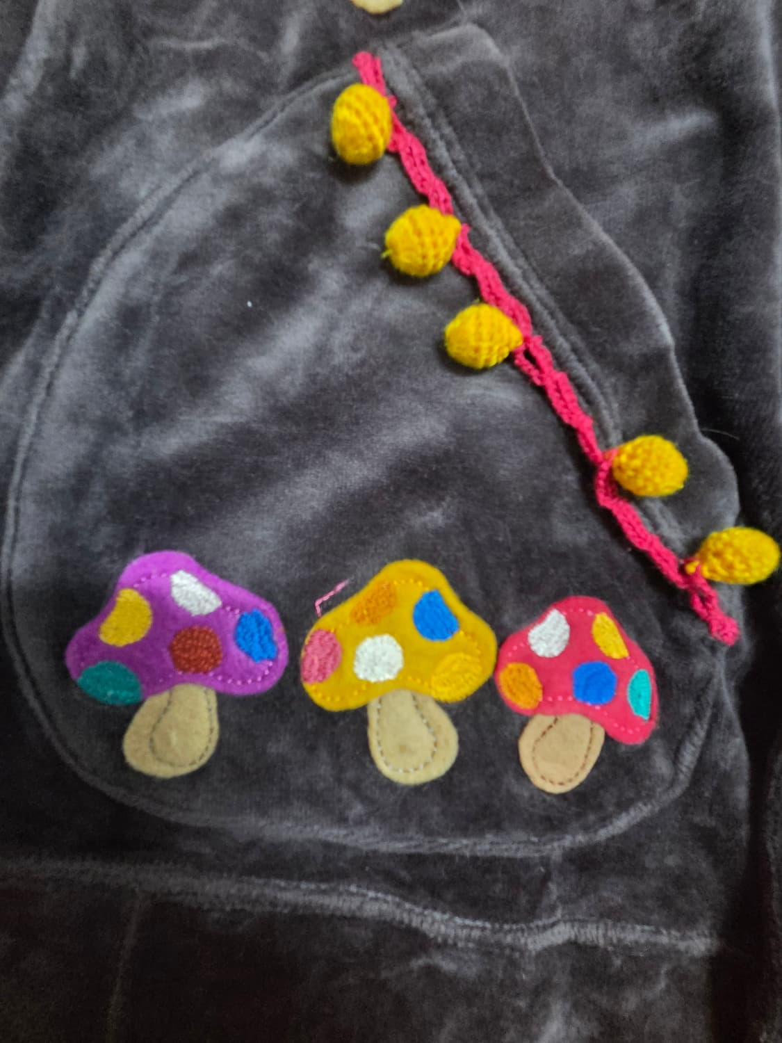 rough 버섯 패치 후드집업 상품이미지4