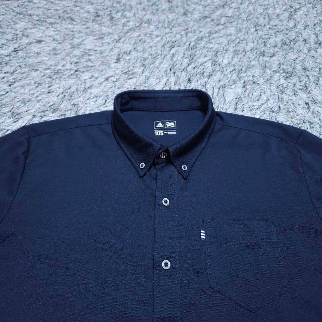 아디다스골프)105 남자 남색 쿨맥스 골프남방 / 왕눈이샵 상품이미지3