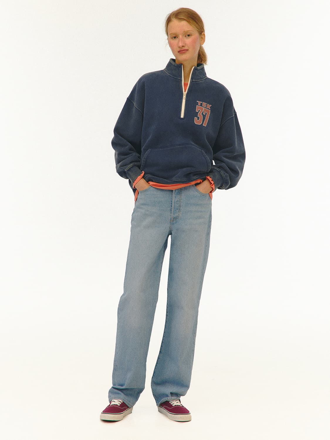 (새상품) 테켓 - Plan14 TEK Half Zip-Up 스웻셔츠 상품이미지9