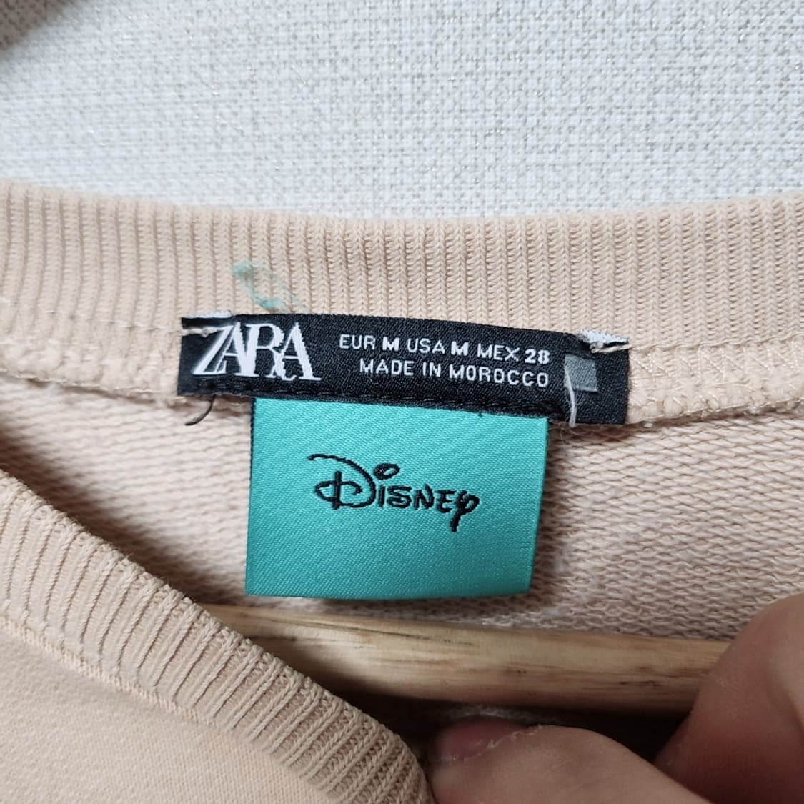 [M] 자라 디즈니 미키마우스 맨투맨 티셔츠 상품이미지3