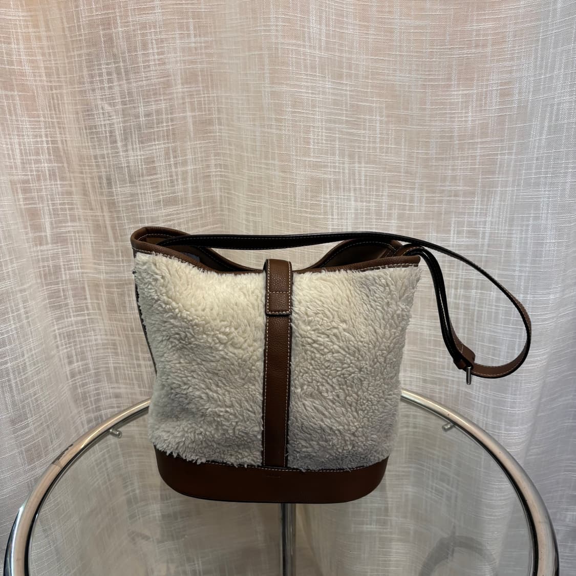 분크 페스토네 퍼 콤비 바스켓백 미듐     상품이미지7