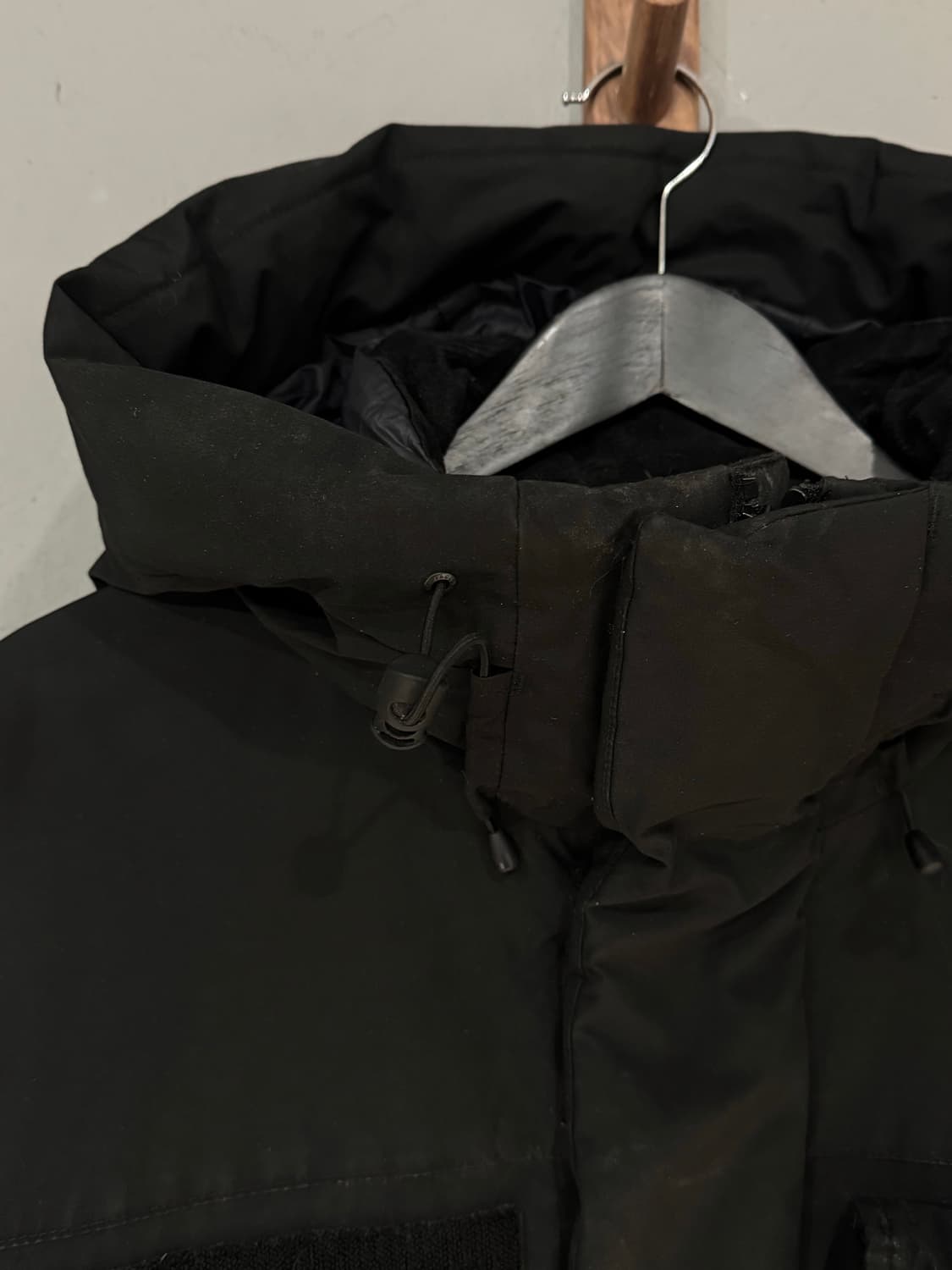 노스페이스 EC 컬렉션 블랙 후드 패딩  상품이미지2