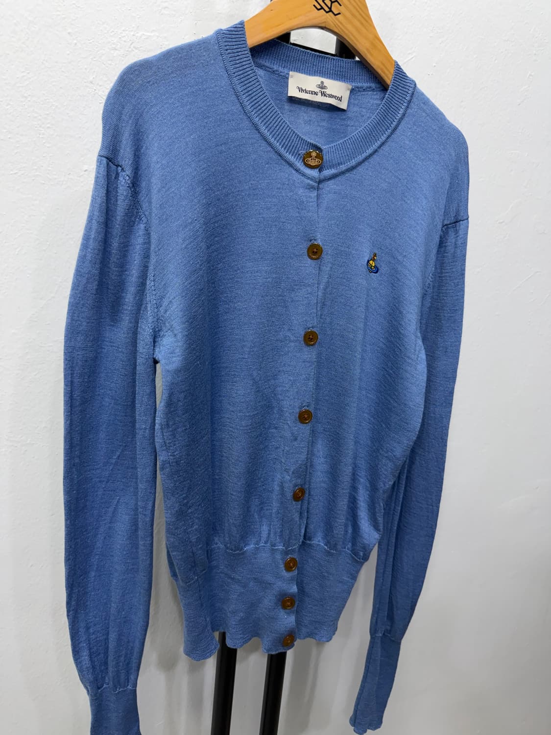 정품) 비비안웨스트우드 여성 블루 가디건 L 상품이미지2