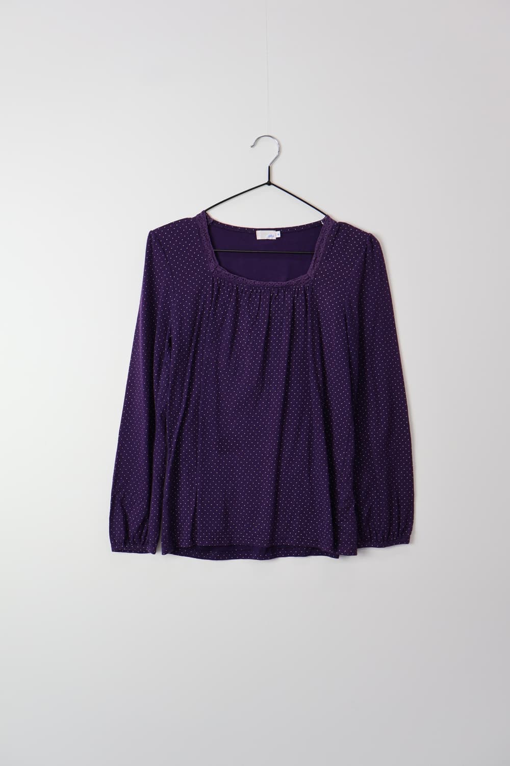 Jpn Purple Dotted Long Sleeve T-shirts 상품이미지3