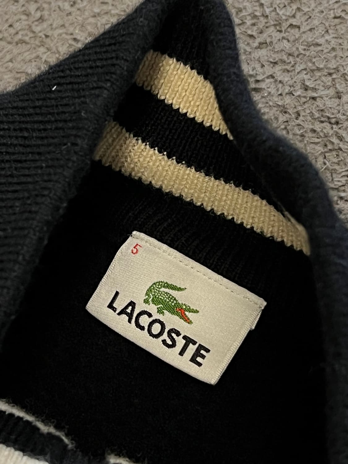 라코스테 니트 집업 자켓 처분  상품이미지3