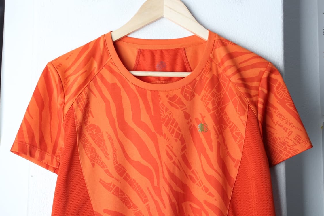 W(XL-2XL) 코오롱스포츠 반팔 티셔츠 기능성 오렌지-H30135 상품이미지3