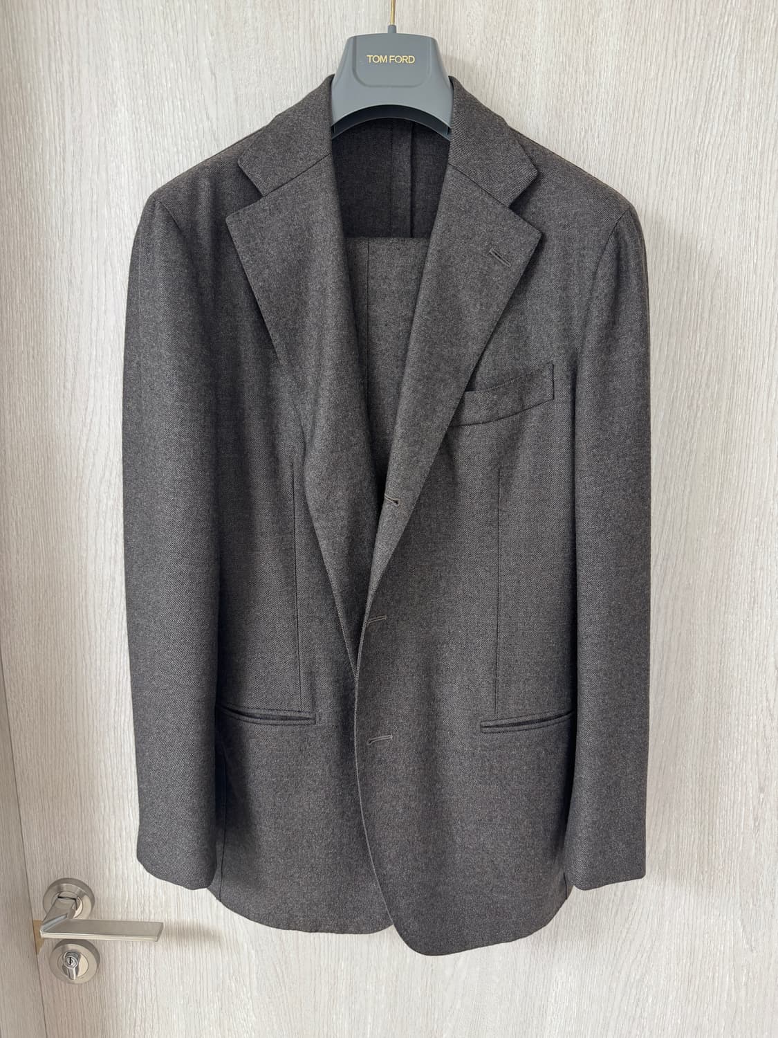 유나이티드 애로우즈 상위 라벨 소버린하우스 다크브라운 플란넬 수트 52 상품이미지1