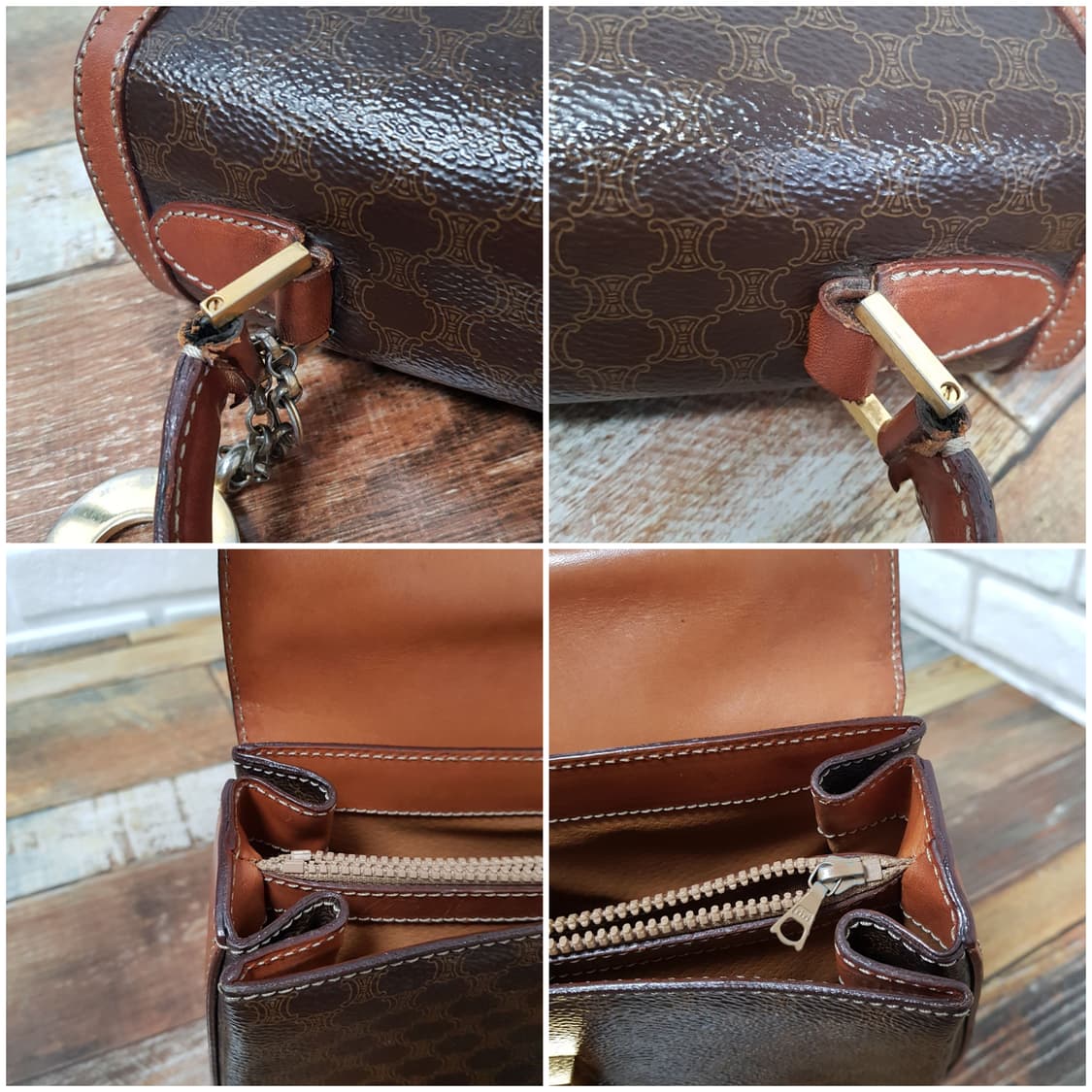 [정품] 셀린느 마카담 탑핸들 켈리백 상품이미지8