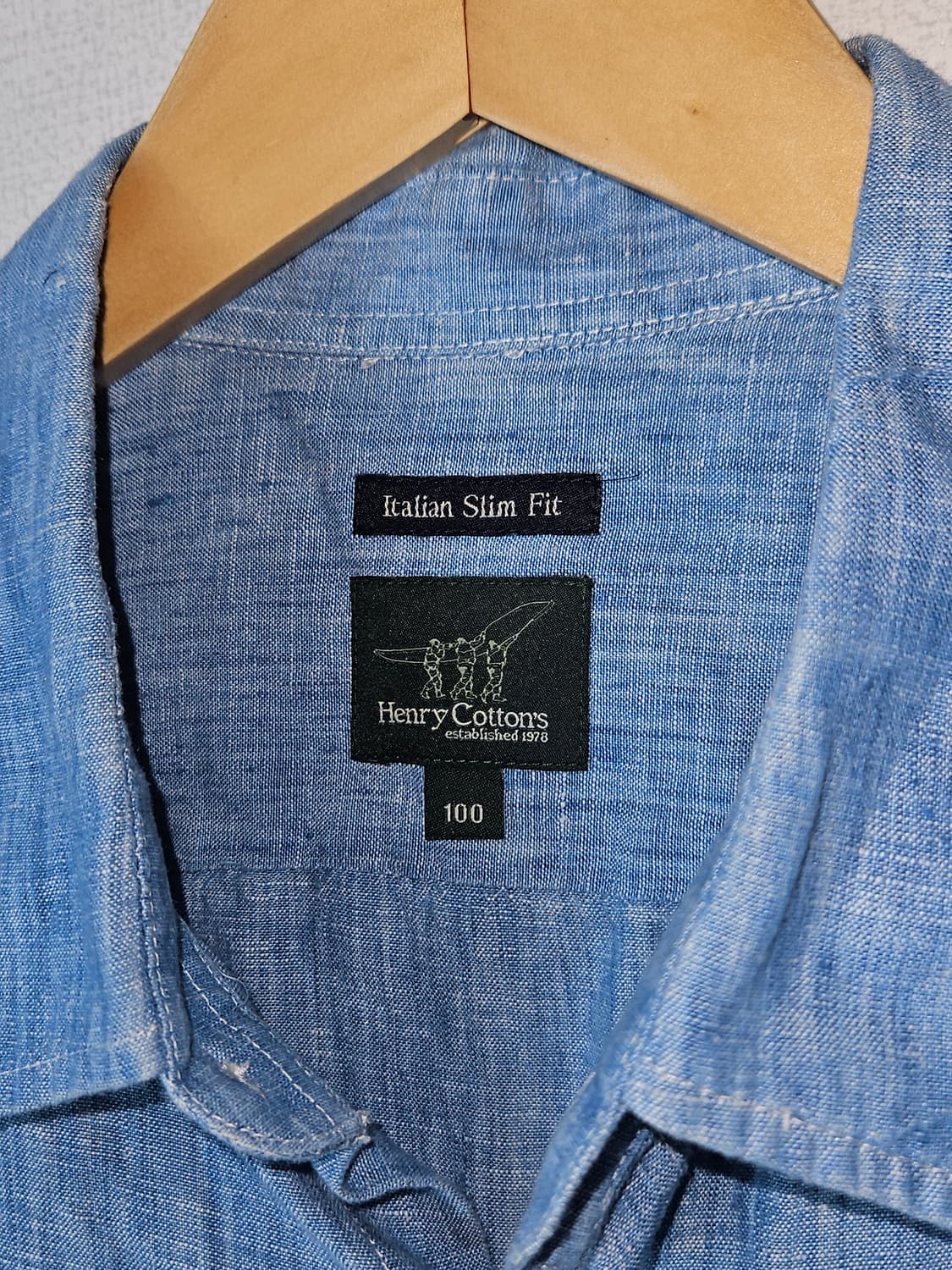 헨리코튼 린넨 반팔셔츠 클래식 100 상품이미지4