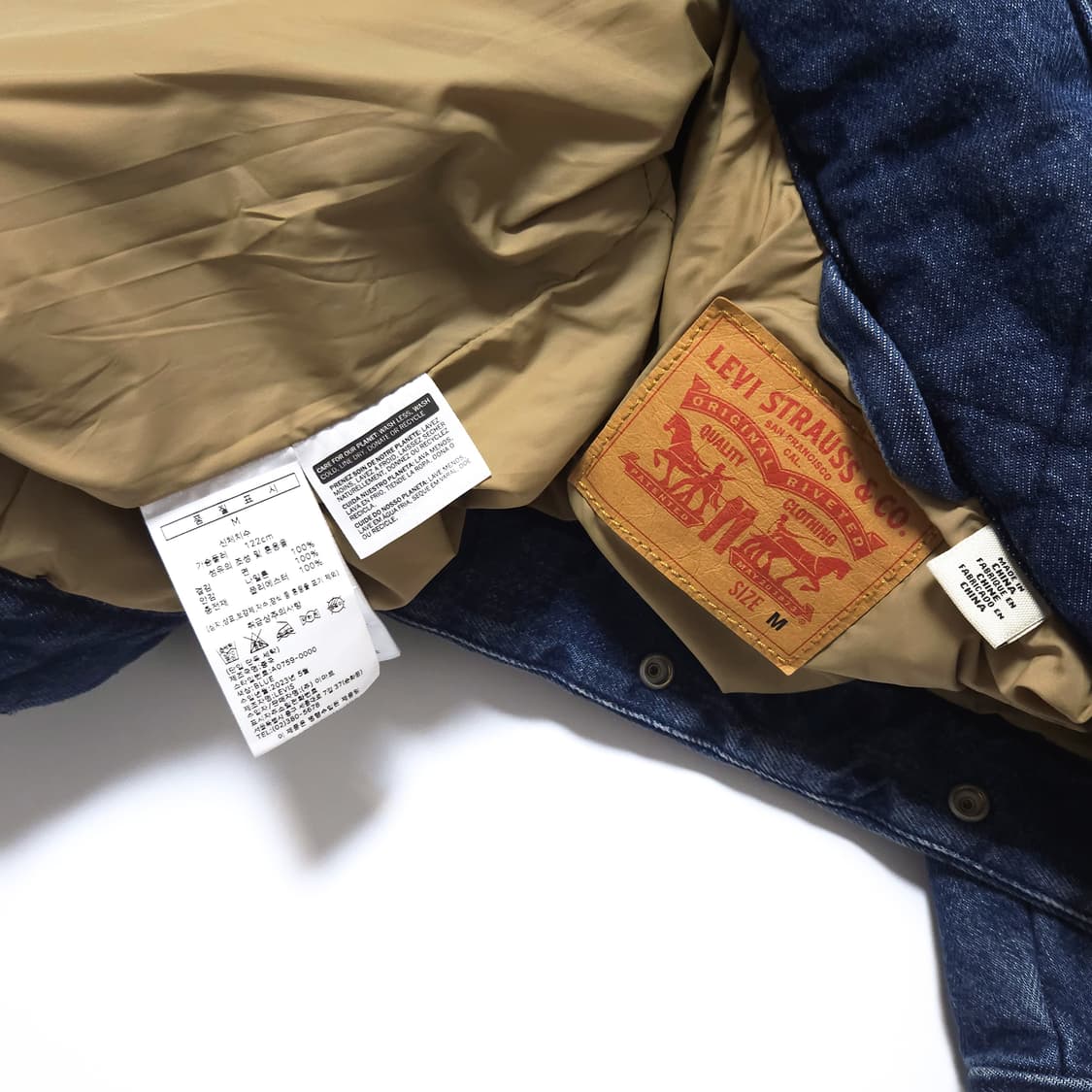 리바이스 Levis 헤비 퀄팅 데님 자켓 상품이미지7