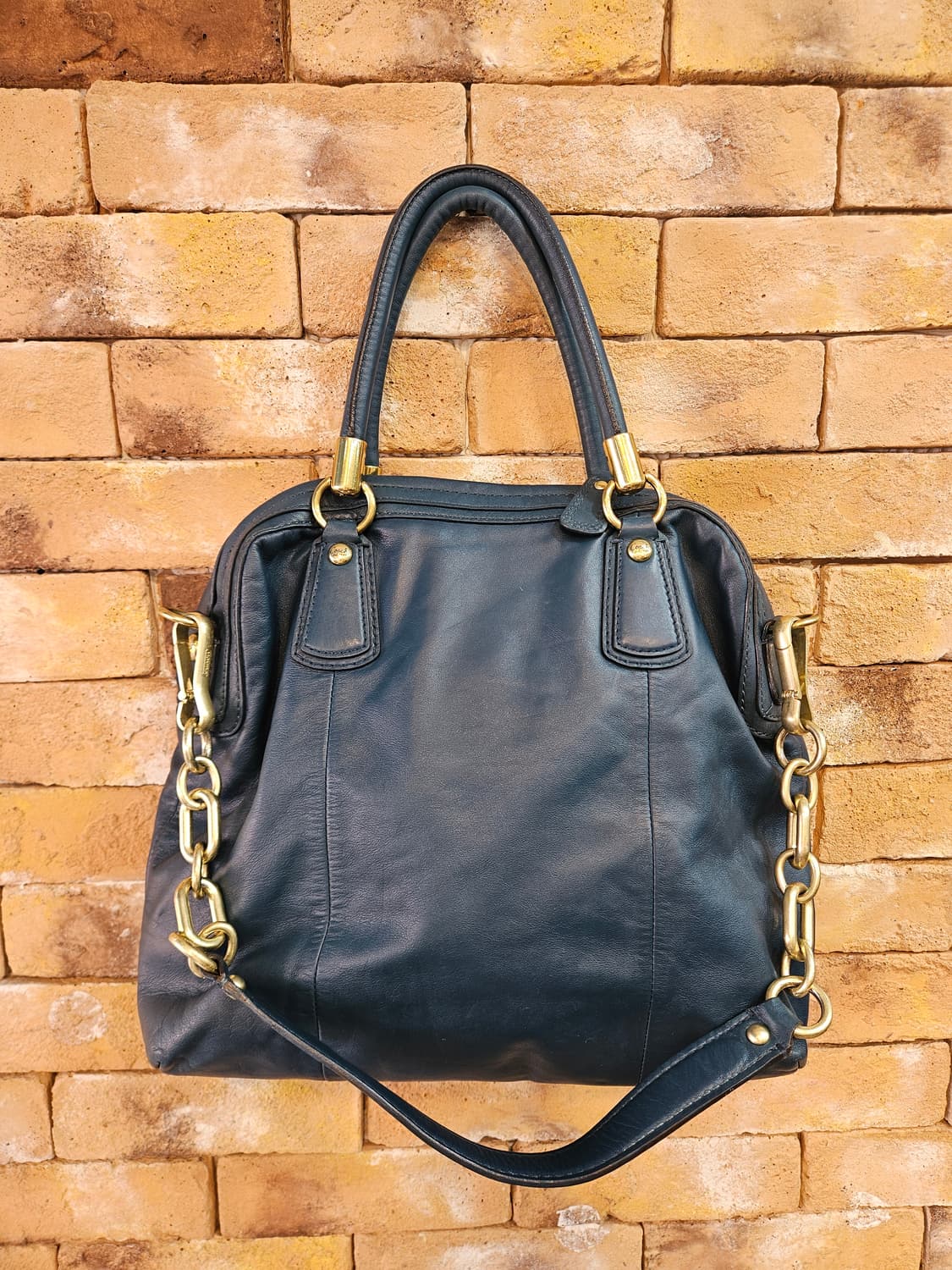  [정품] 코치 매디슨 래더 매기 숄더백 (딥틸 컬러/상태굿) 상품이미지3