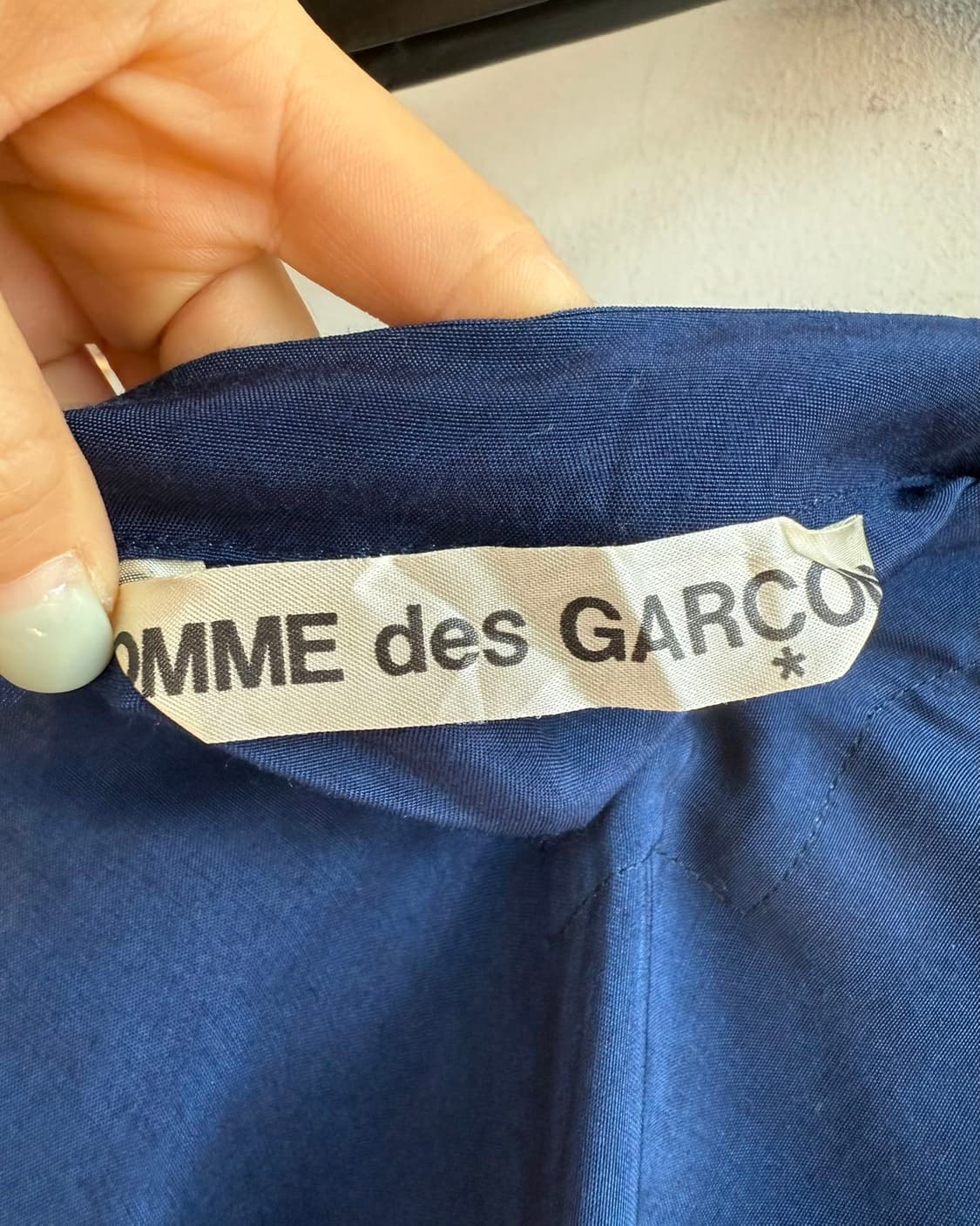 꼼데가르송 네이비 언발 드레이프 원피스  상품이미지9