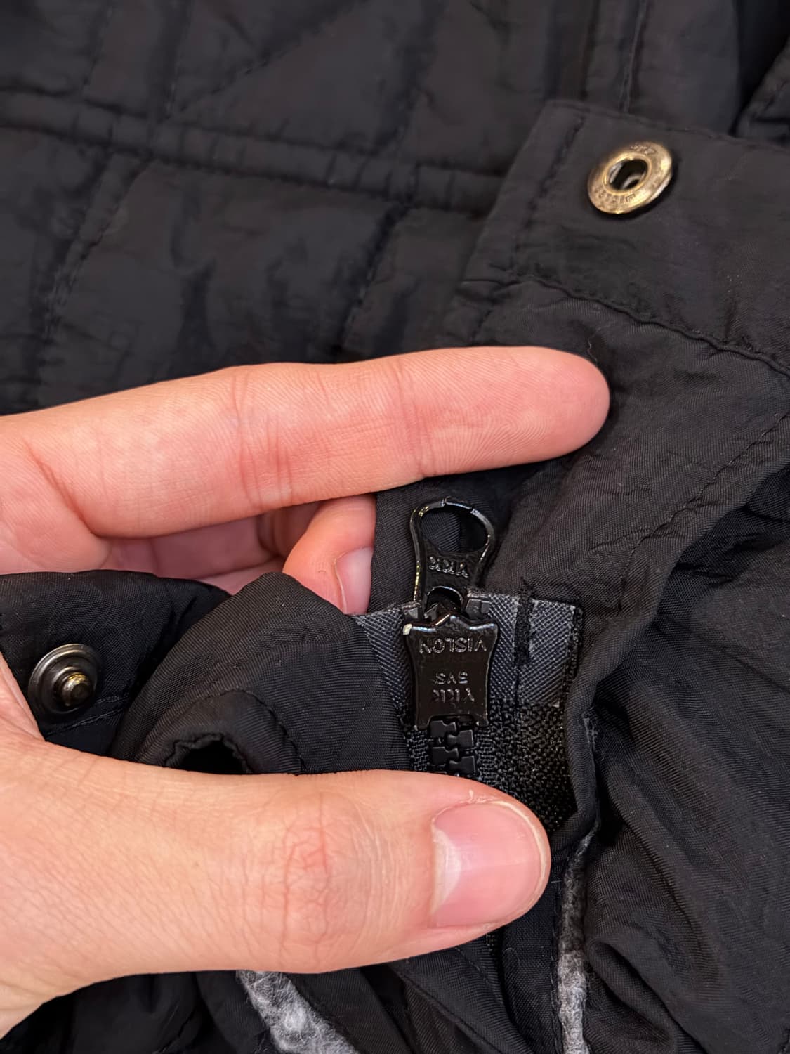 언어펙티드 퀼티드 블루종 퀼팅자켓 블랙 상품이미지3