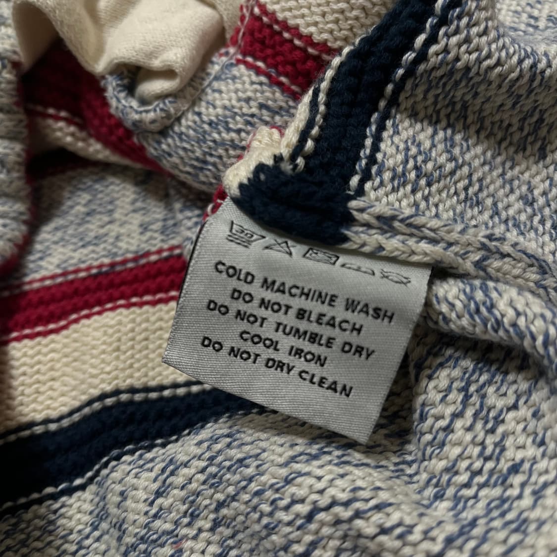 빈티지 Superdry 아즈텍 코위찬 니트 집업 가디건 M/95 상품이미지6