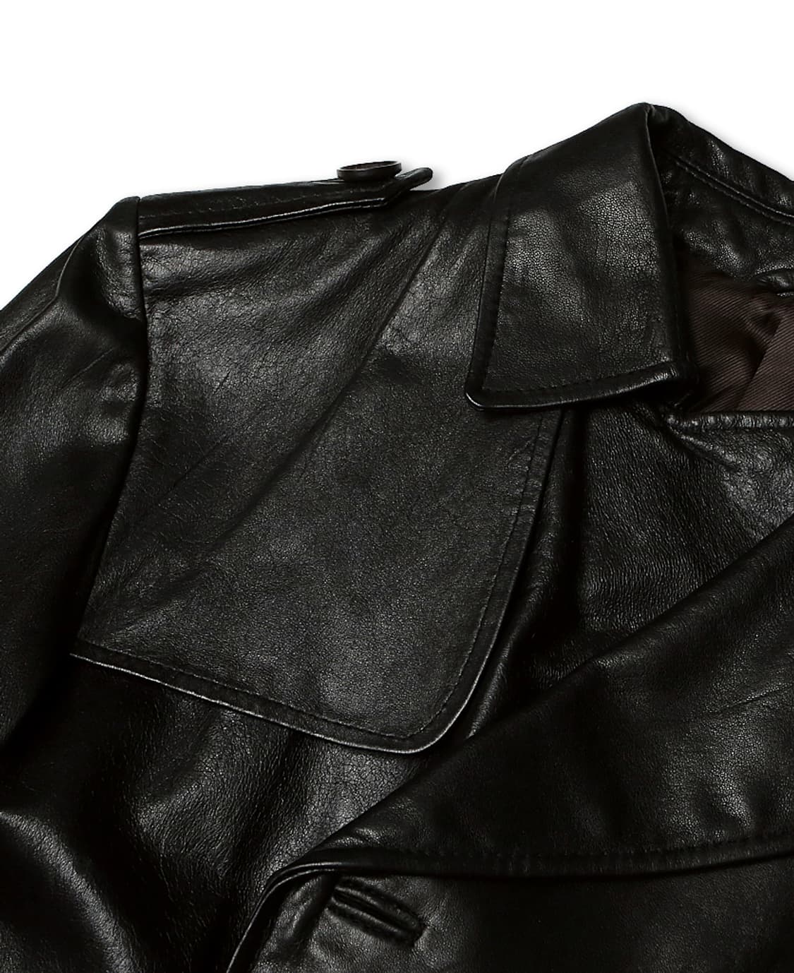 유니버셜 랭귀지 [Universal Language] 가죽 트렌치 코트 상품이미지4