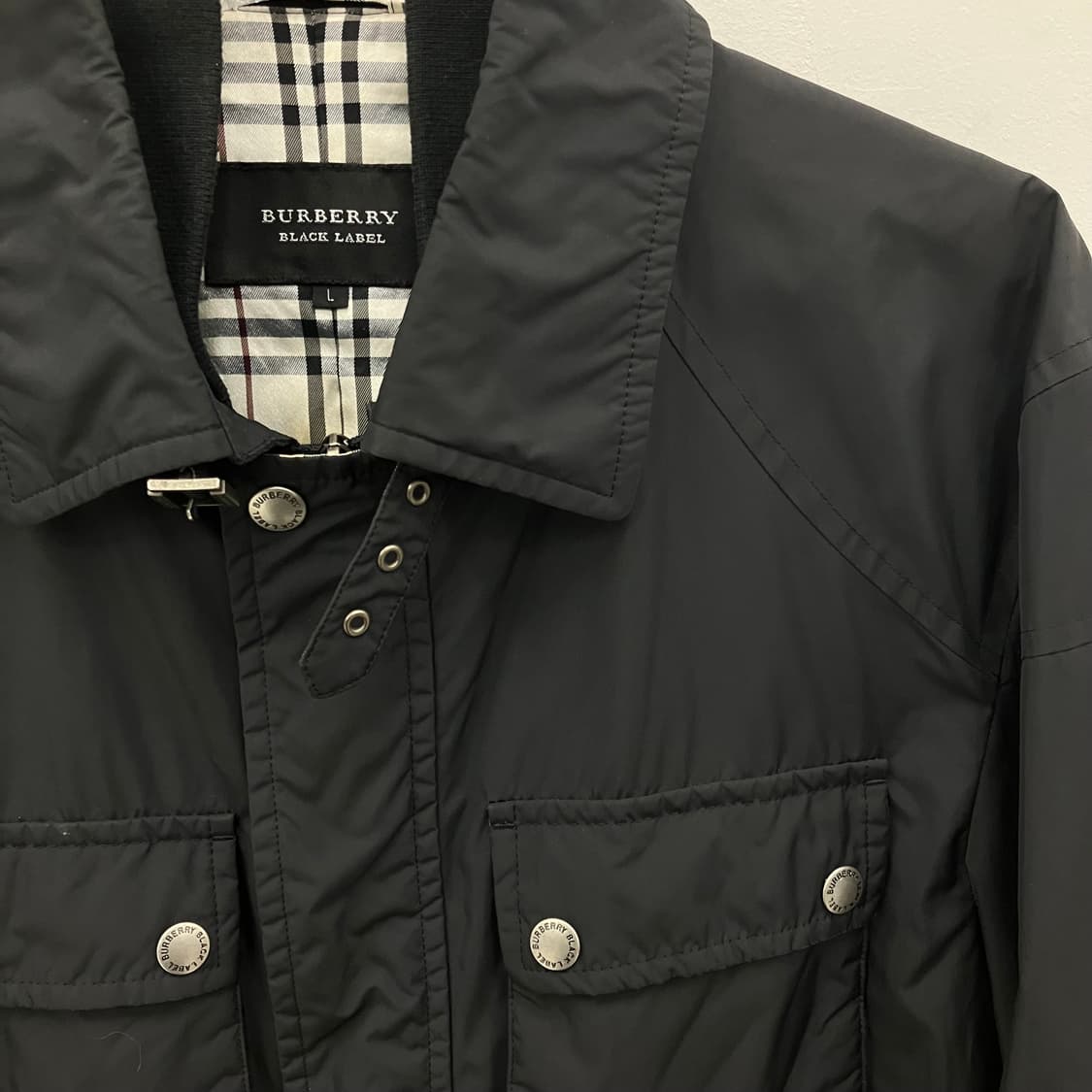 버버리 블랙 라벨 블랙 필드 자켓 L 상품이미지4