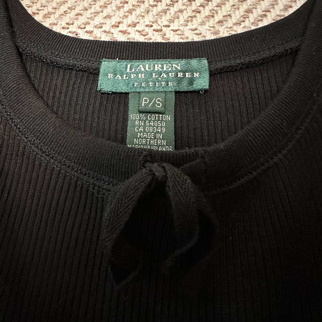 RALPH LAUREN knit onepiece black 상품이미지3