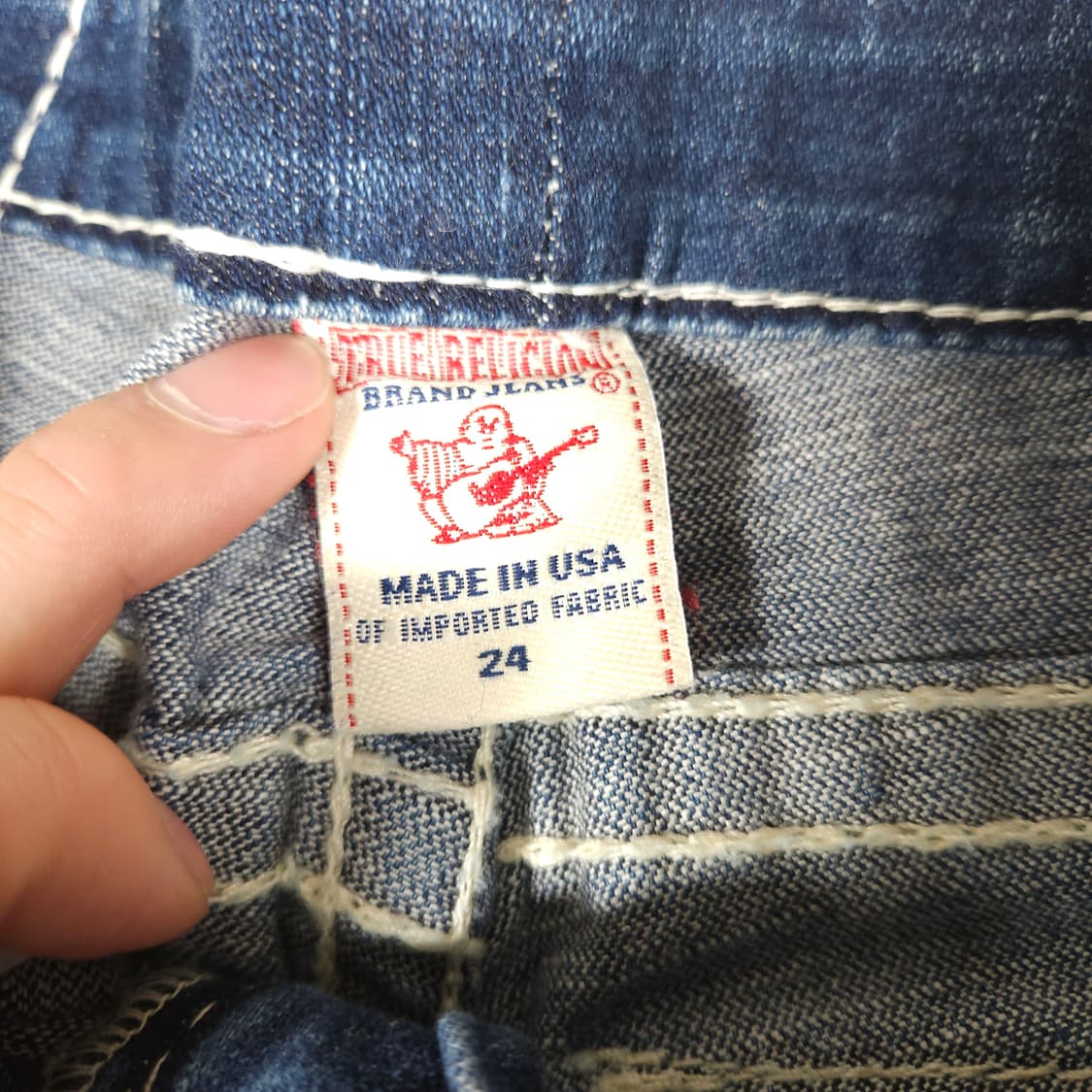 트루릴리전 로우라이즈 부츠컷 데님팬츠  상품이미지5