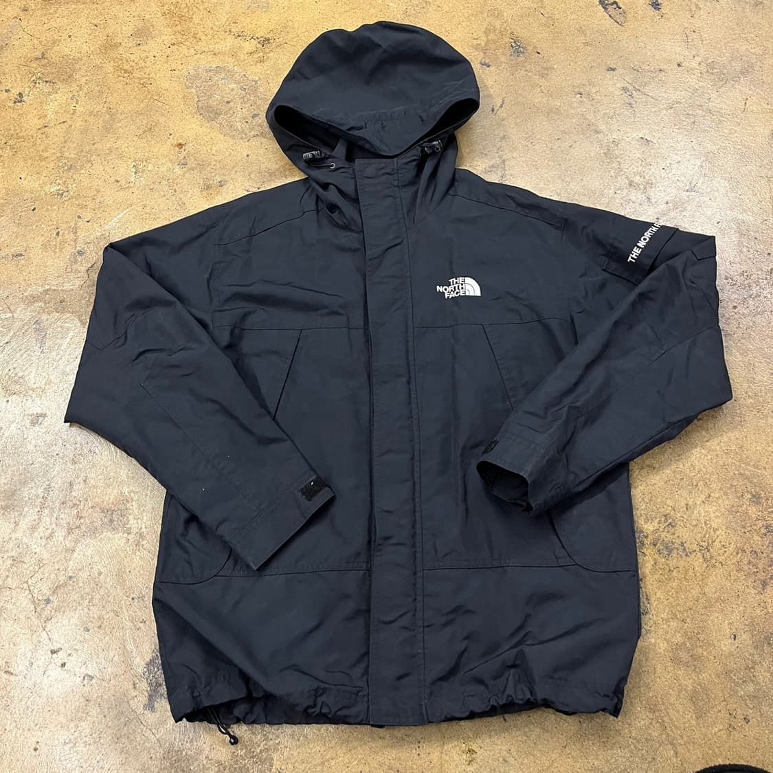 [정품/90] 노스페이스 블랙 바람막이 후드 자켓 b16 상품이미지2