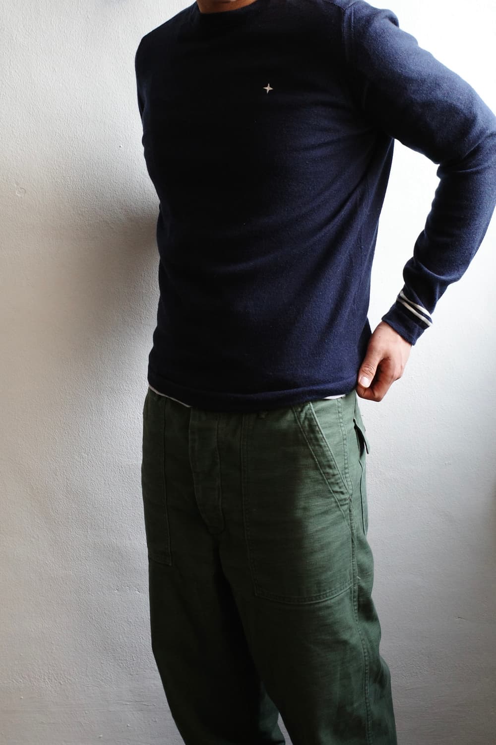 스톤아일랜드 데님 라인 니트 상품이미지3