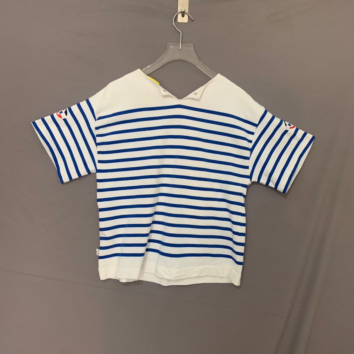 럭키슈에뜨 마린 스트라이프 단가라 오버핏 반팔티 상품이미지2